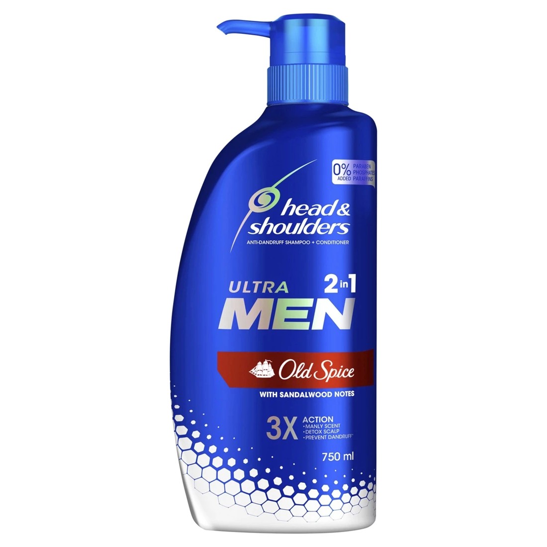 1 Head & Shoulders Ultra Men Old Spice 2-in-1 Anti Dandruff Shampoo and Conditioner 750ml, 1 of 8