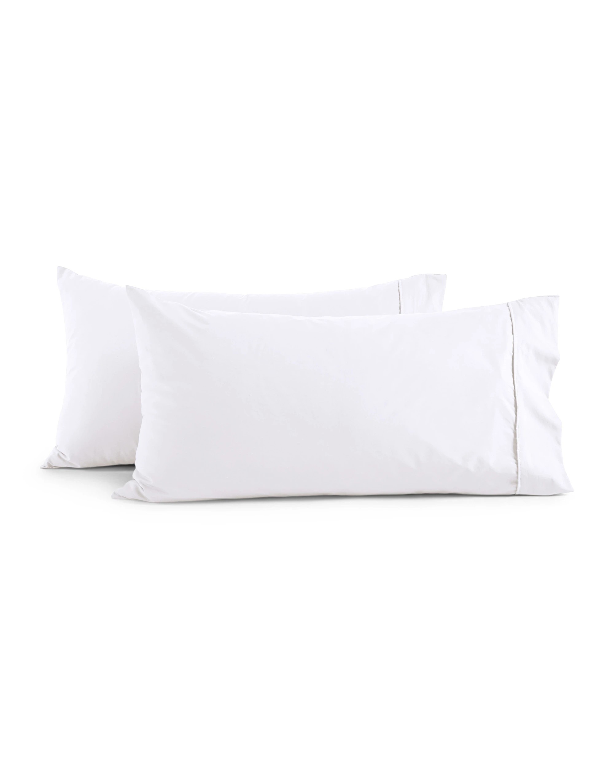 4 Dreamaker 250TC Cotton & Recycled Polyester Blend King Pillowcase Twin Pack - White, 4 of 4