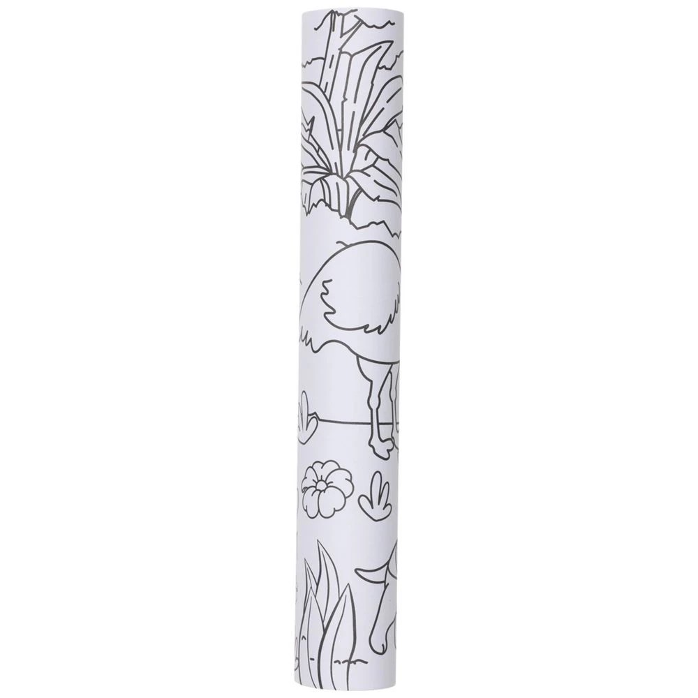 3 Colouring Paper Roll Set 30cm x 2.95m Animals, 3 of 5