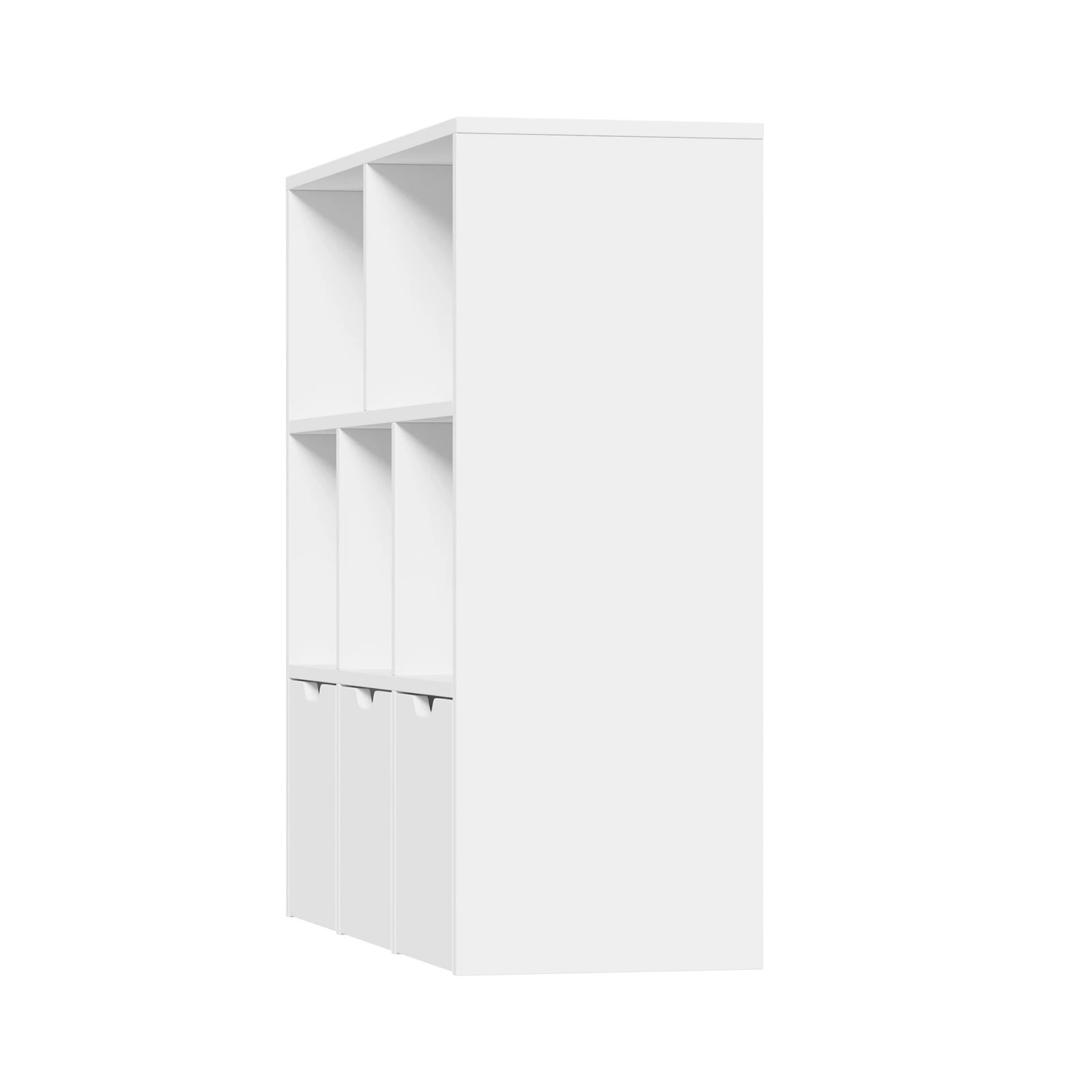 7 Oikiture Kids Bookcase Toy Organiser Cabinet With Removable Box Storage
 - White, 7 of 10