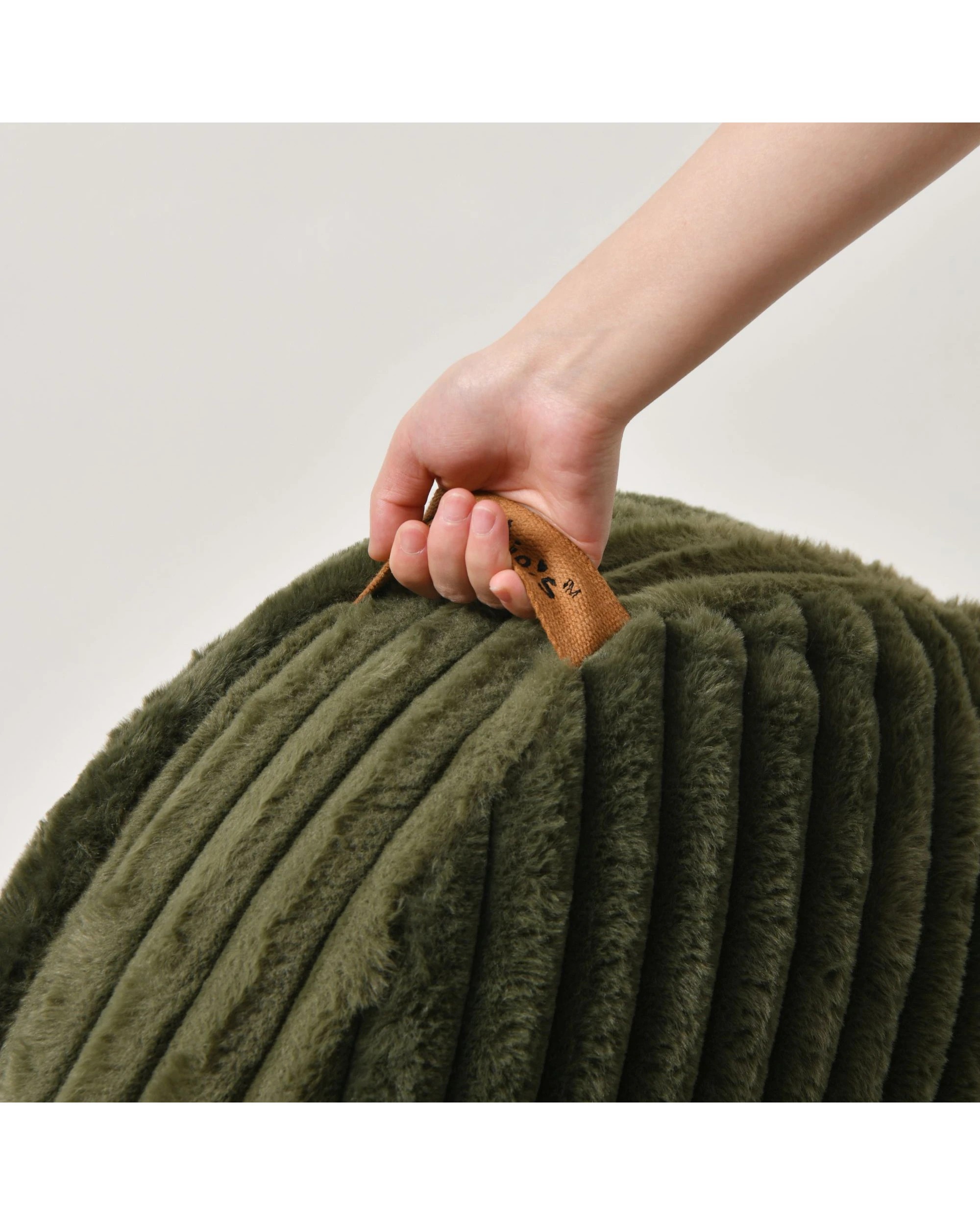 6 Charlie's Cloud Crushed Foam Dog Bed Large - Olive, 6 of 8