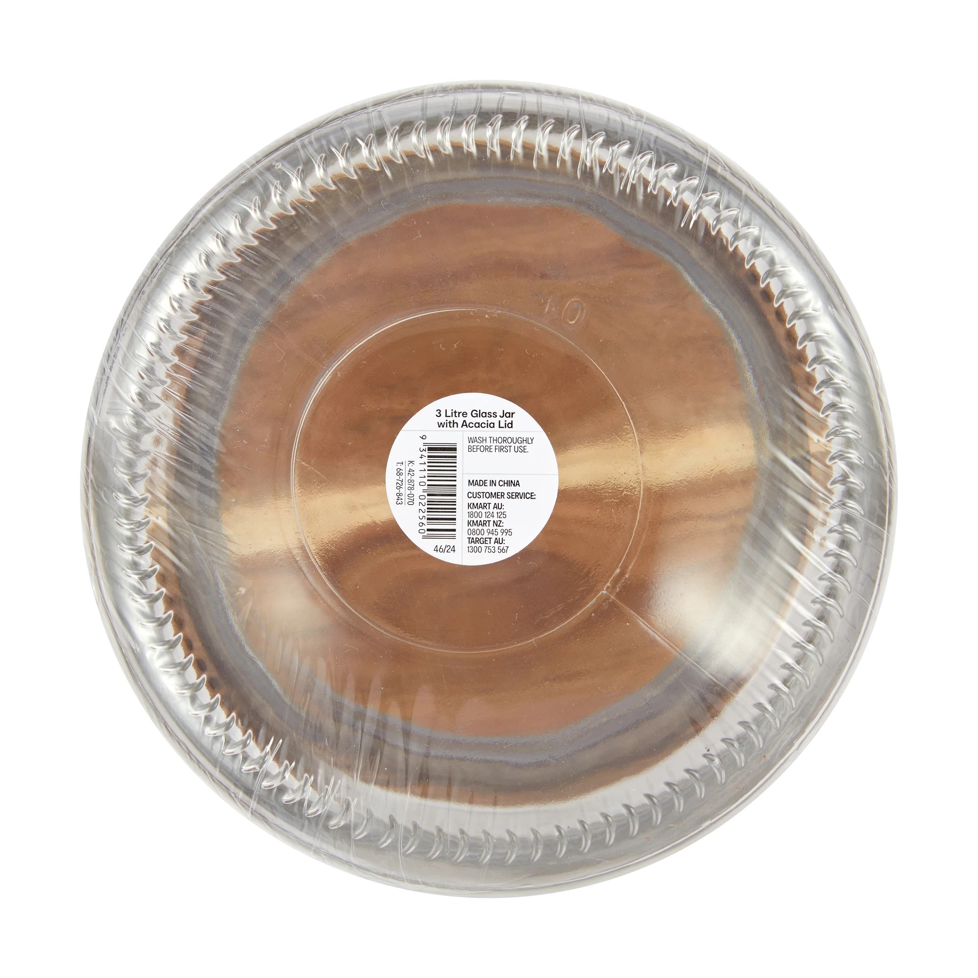 3 3L Glass Jar with Wood Lid, 3 of 5