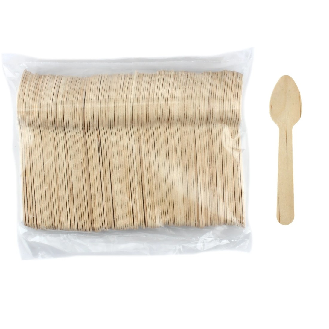 1 Alpen Eco Wooden Teaspoons (Bulk pack of 100), 1 of 1