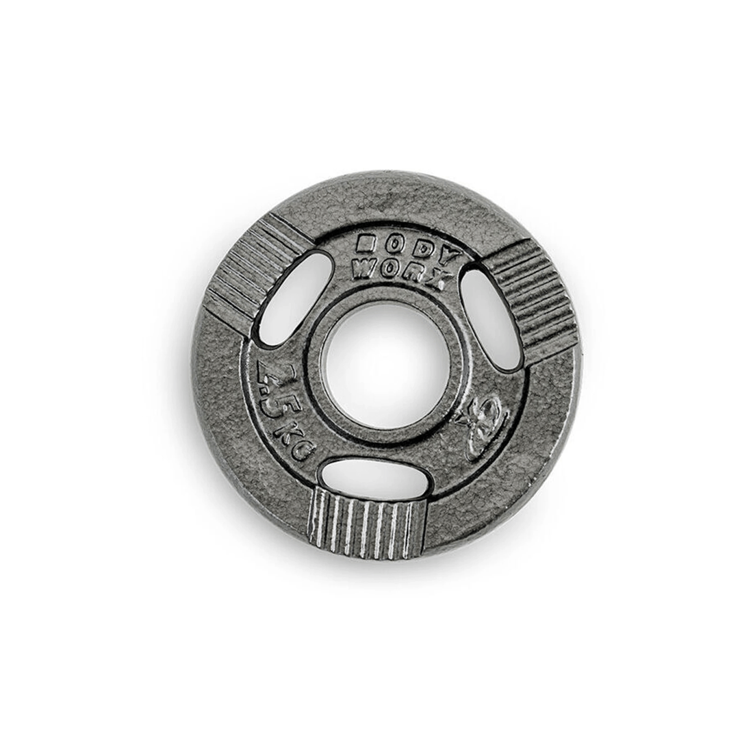 2 Bodyworx Ezy Grip Standard Disc Weight Plate 2.5kg 4 Pack Cast Iron 30mm - Black, 2 of 2