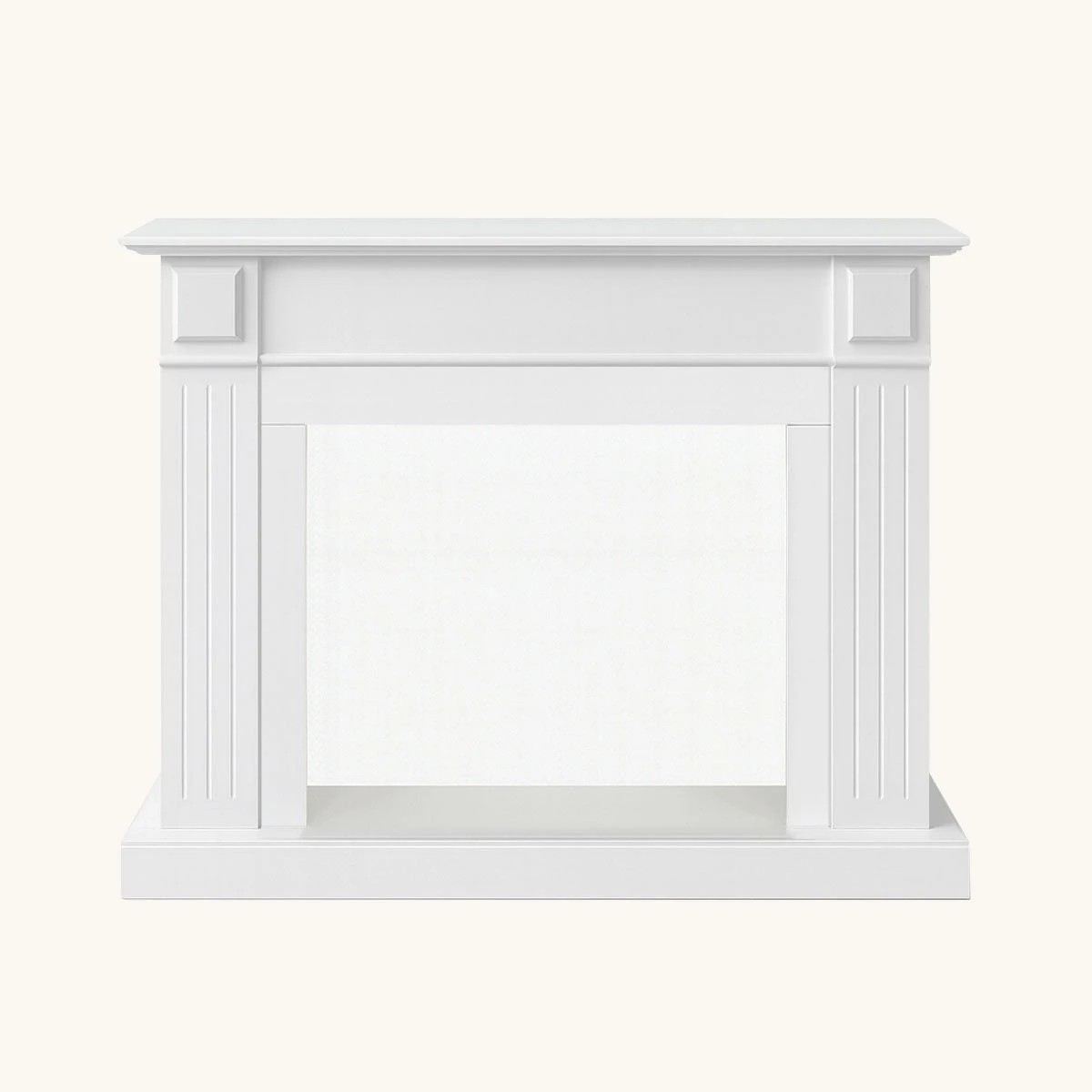 7 Moda Living Berwick Electric Fireplace Heater White Mantel Suite with Orion Insert - White, 7 of 8