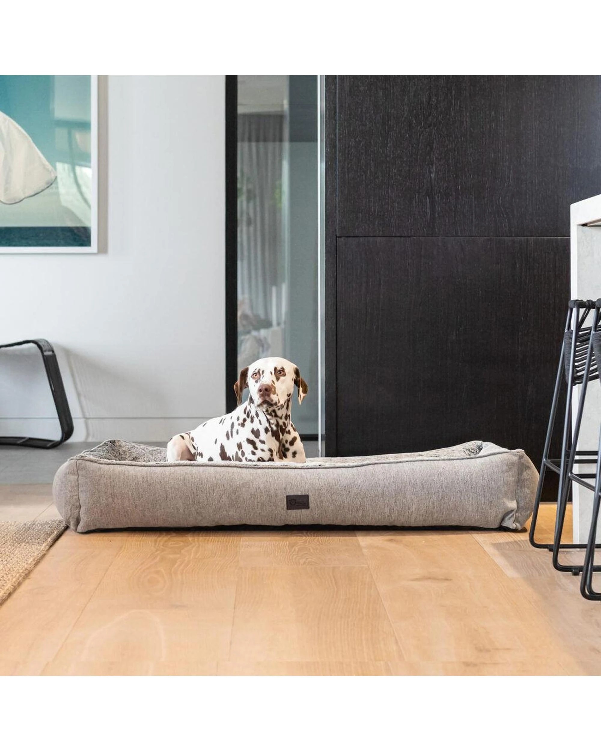 6 SUPERIOR PET GOODS Ortho Dog Lounger Orthopedic Foam Bed Machine Washable. - Grey, 6 of 10