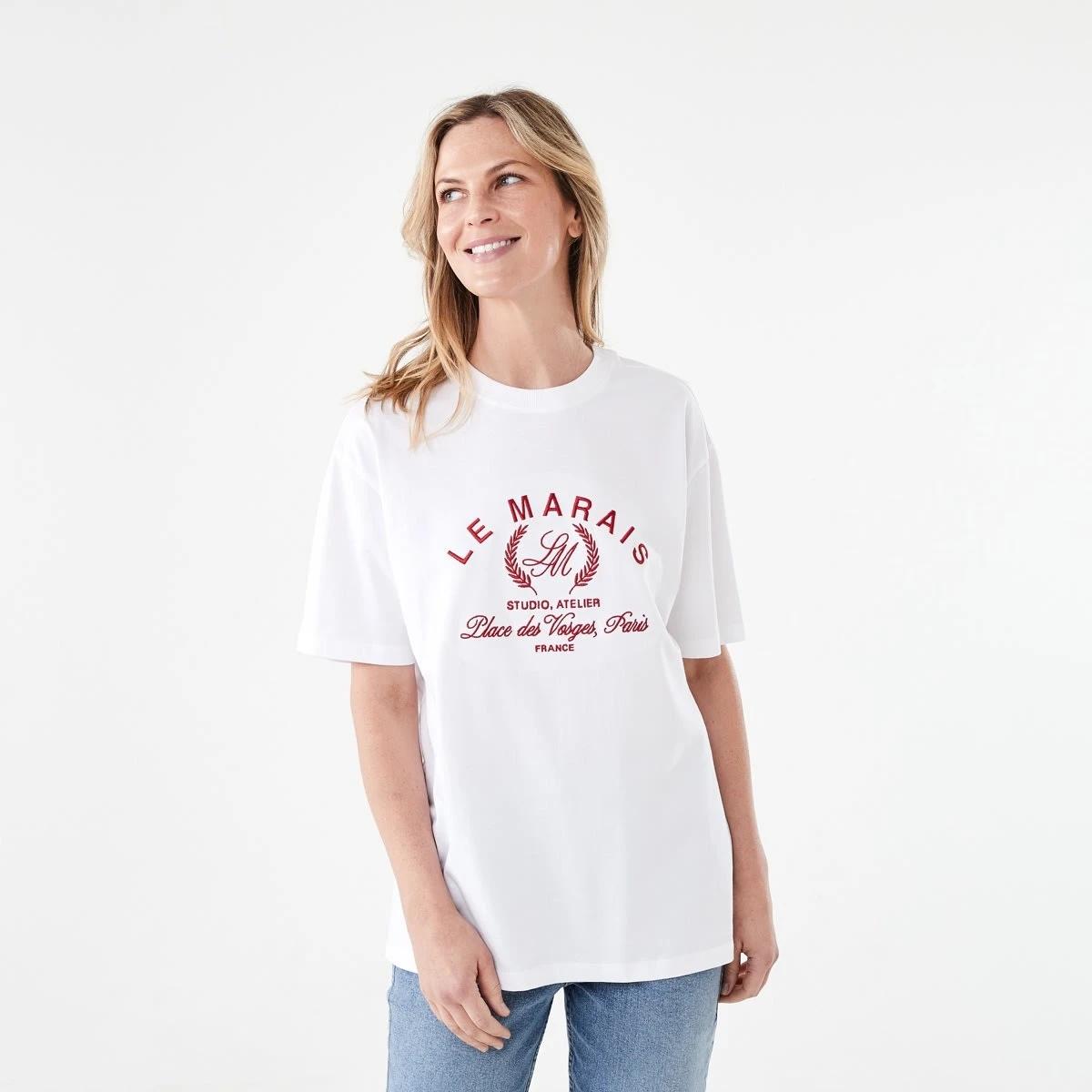 1 Short Sleeve Oversized Boyfriend T-shirt Le Marais, 1 of 5