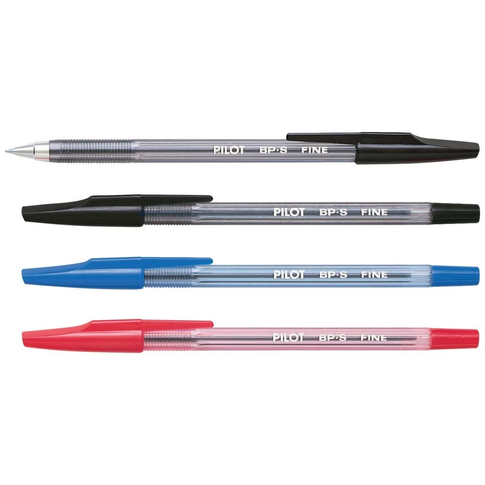 3 PILOT BP-S Ballpoint Point Pen Fine 0.7mm Assorted 4Pk, 3 of 7
