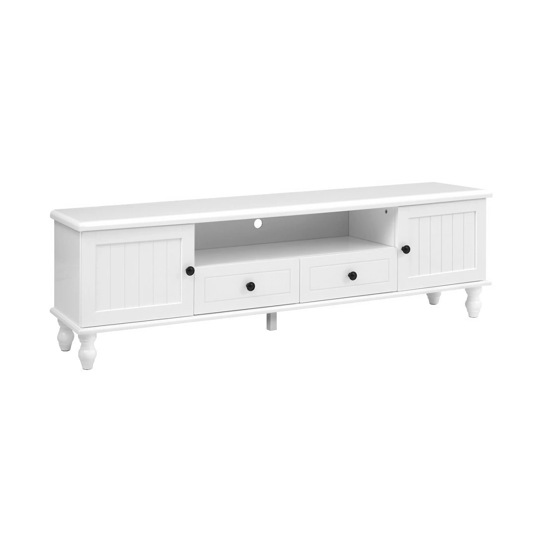 1 Artiss TV Cabinet Entertainment Unit 160cm Kubi - White, 1 of 8