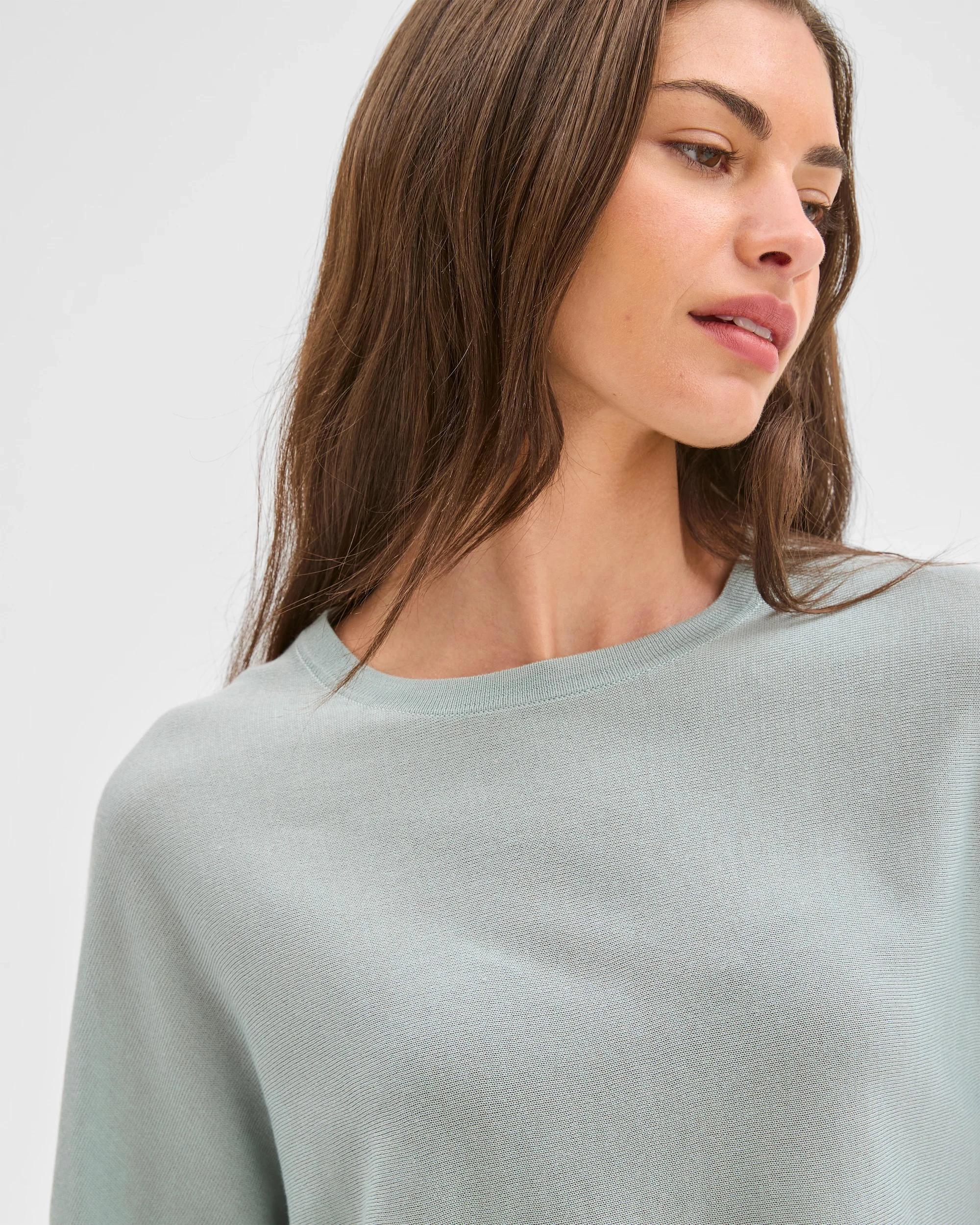 4 Target Petites Petites Merino Wool Blend Short Sleeve T-Shirt SLATE, 4 of 5