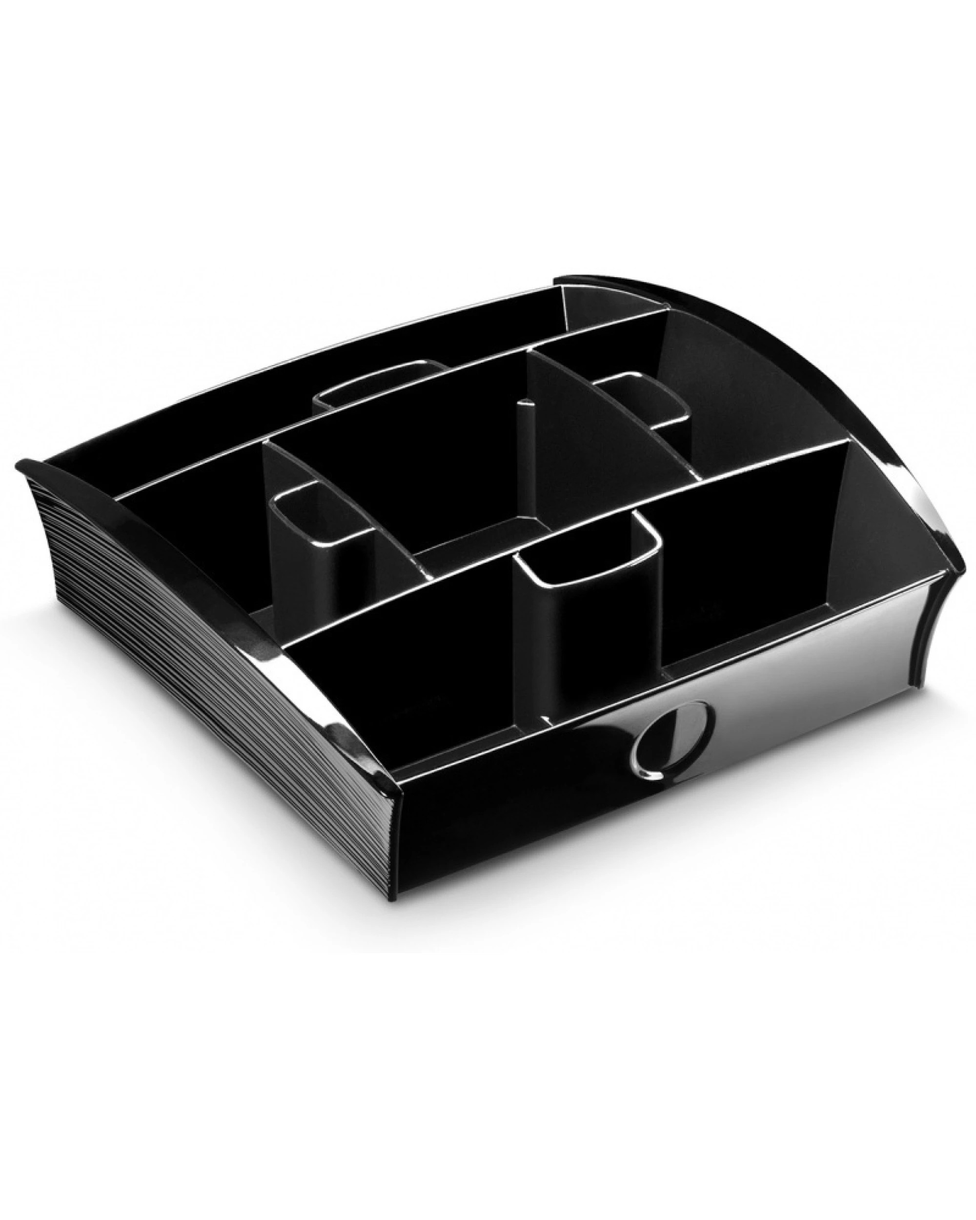 2 CEP Tea Coffee Storage Home Office Organizer Organiser Distributor Tray - Black, 2 of 3