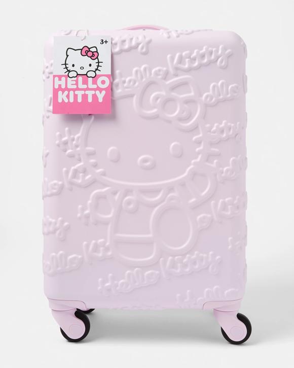 Hello Kitty 3D Embossed Hard Shell Rolling Luggage