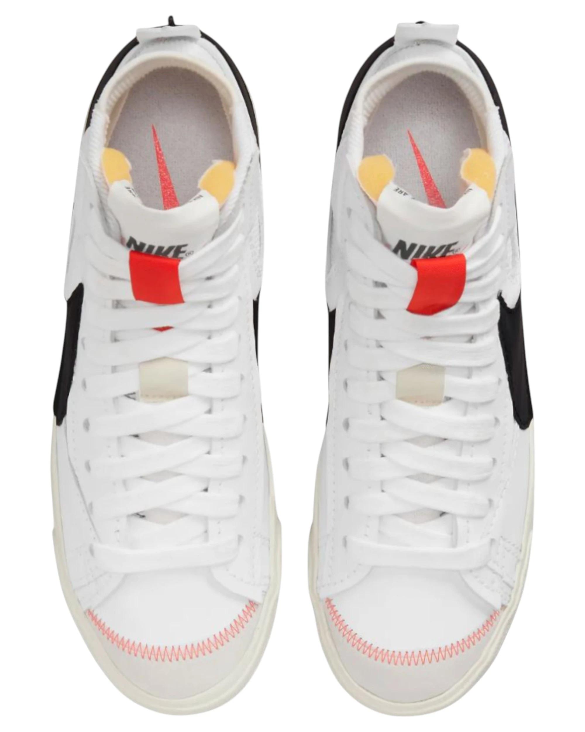 2 Nike Mens Blazer Mid 77 Jumbo White/ Black Athletic Shoes WHITE/BLACK, 2 of 9