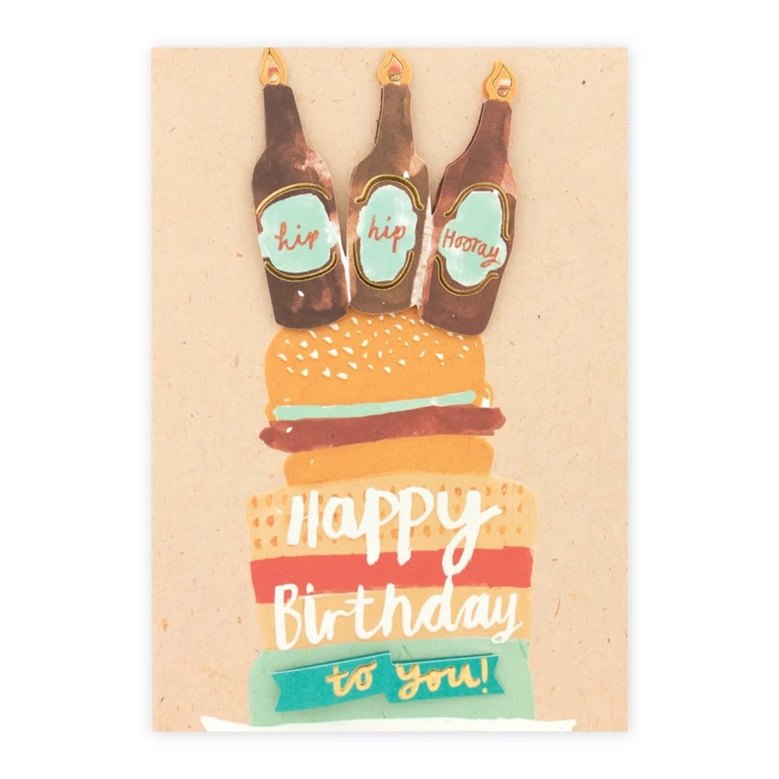 3 Connections from Hallmark Birthday Card - Burgers and Beer Cake, 3 of 3