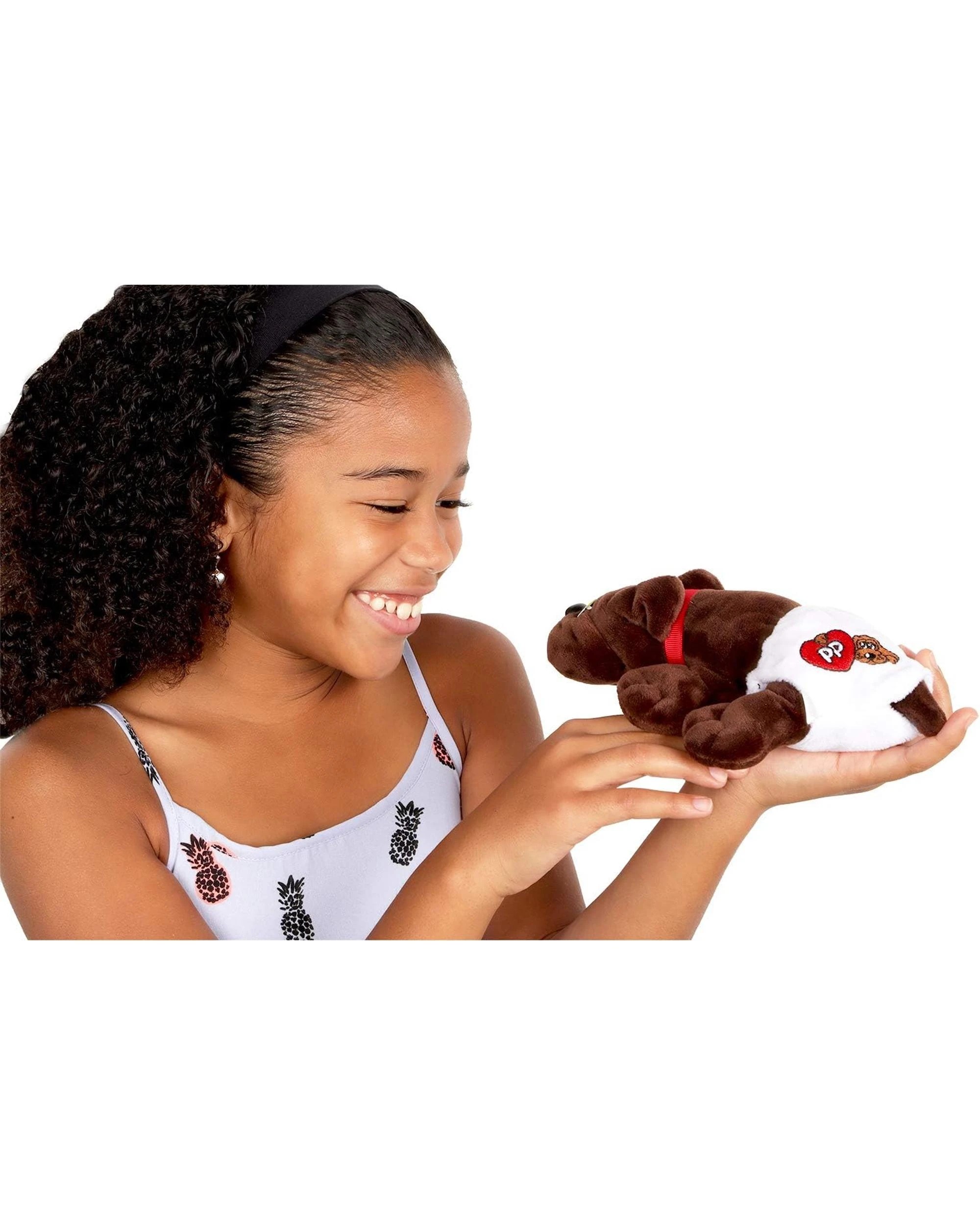 4 Pound Puppies Newborns Classic 80s Collection Dark Brown Plush, 4 of 4