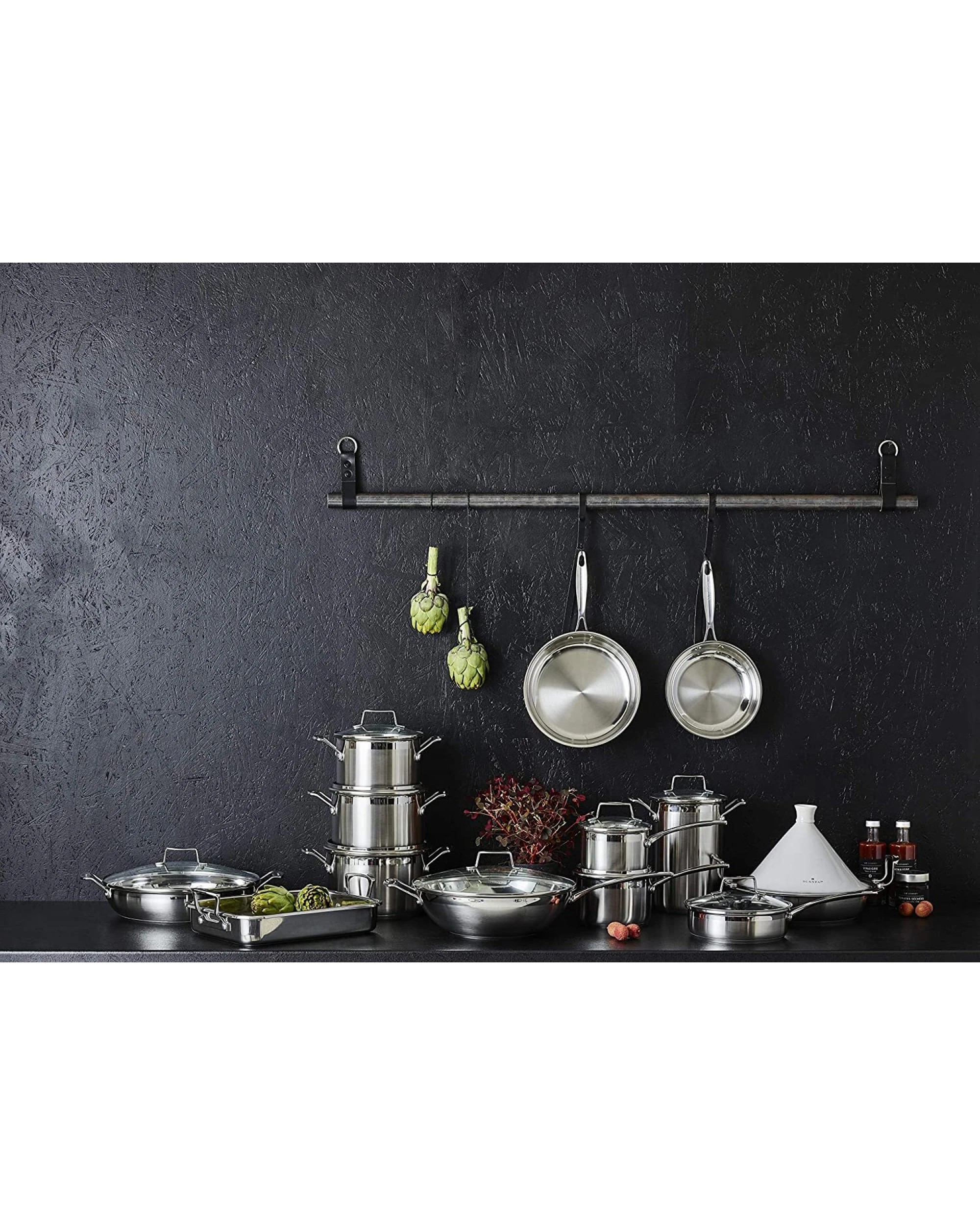 4 Scanpan 2-piece Impact Stainless Steel Frying Fry Pan Set, 4 of 5