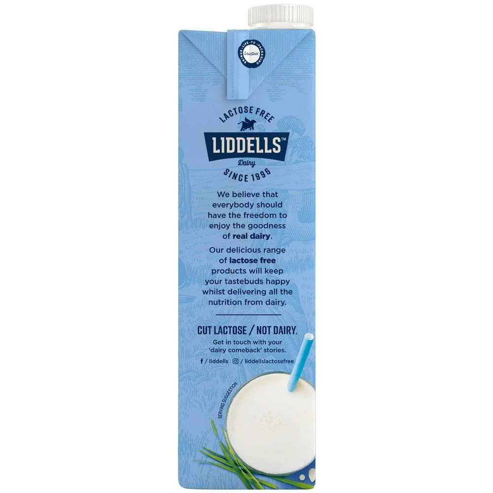 3 Liddells Lactose-free UHT Milk 1L, 3 of 5