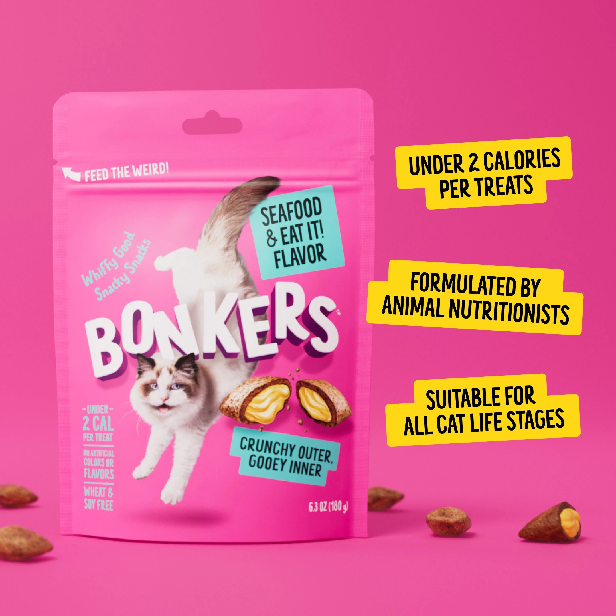 6 BONKERS Cat Treats Seafood, 6 of 10