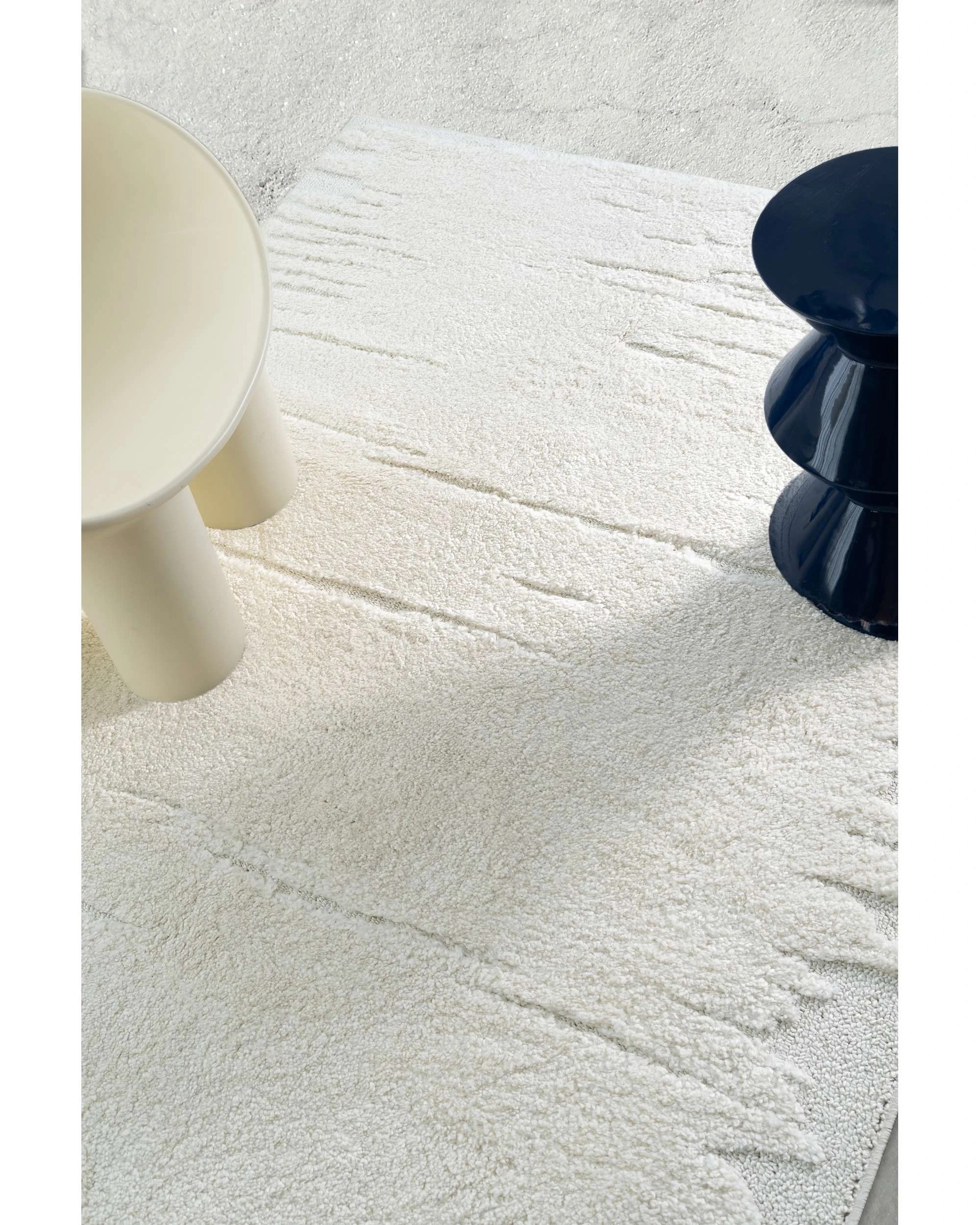 3 Loopsie Kallo Textured Rug-230cm x 160cm - White, 3 of 8