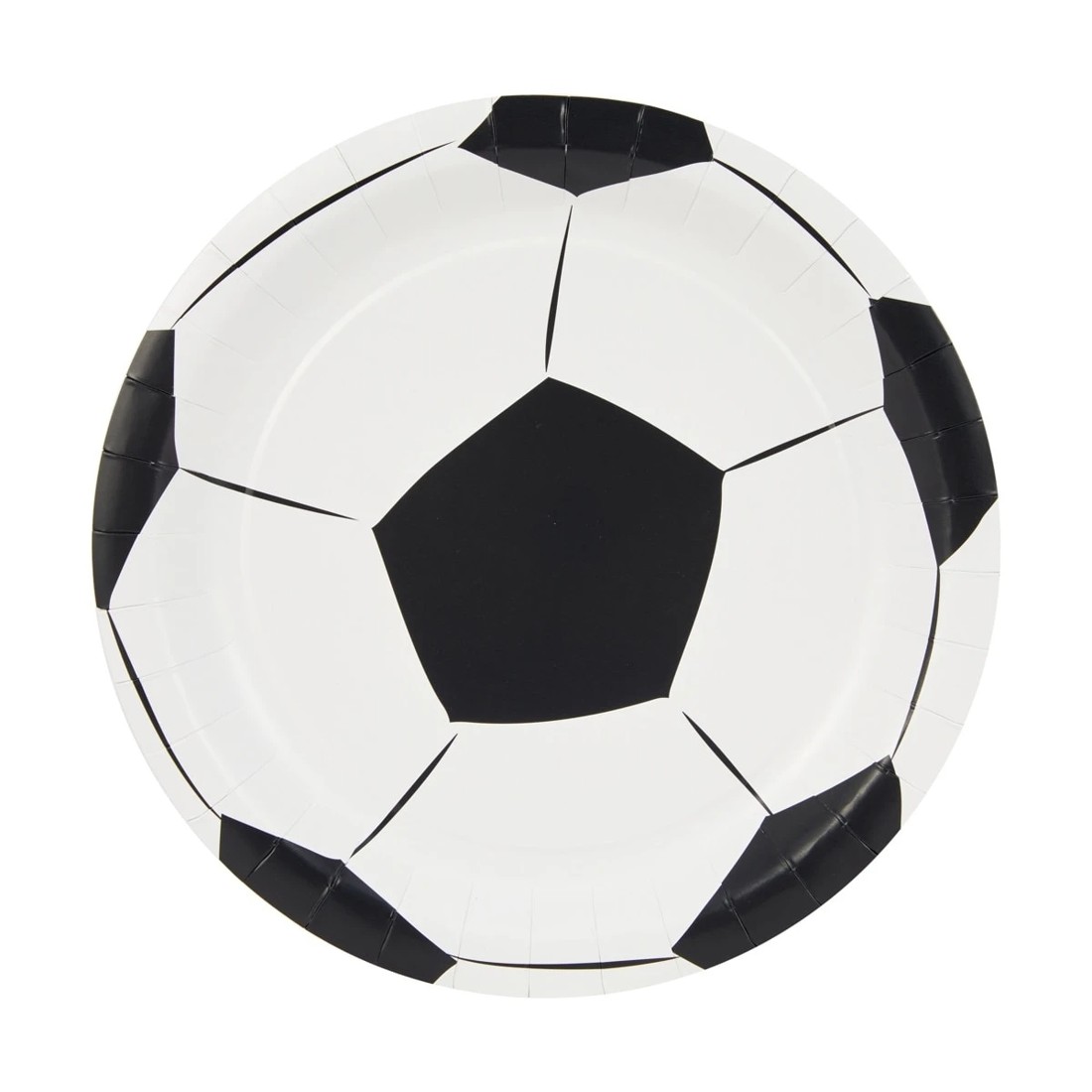 1 16 Piece Soccer Ball Paper Plates, 1 of 5