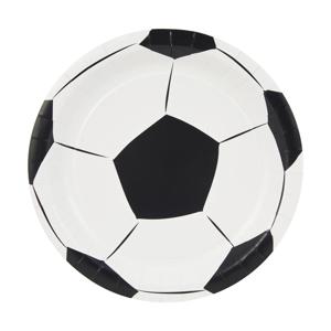 16 Piece Soccer Ball Paper Plates