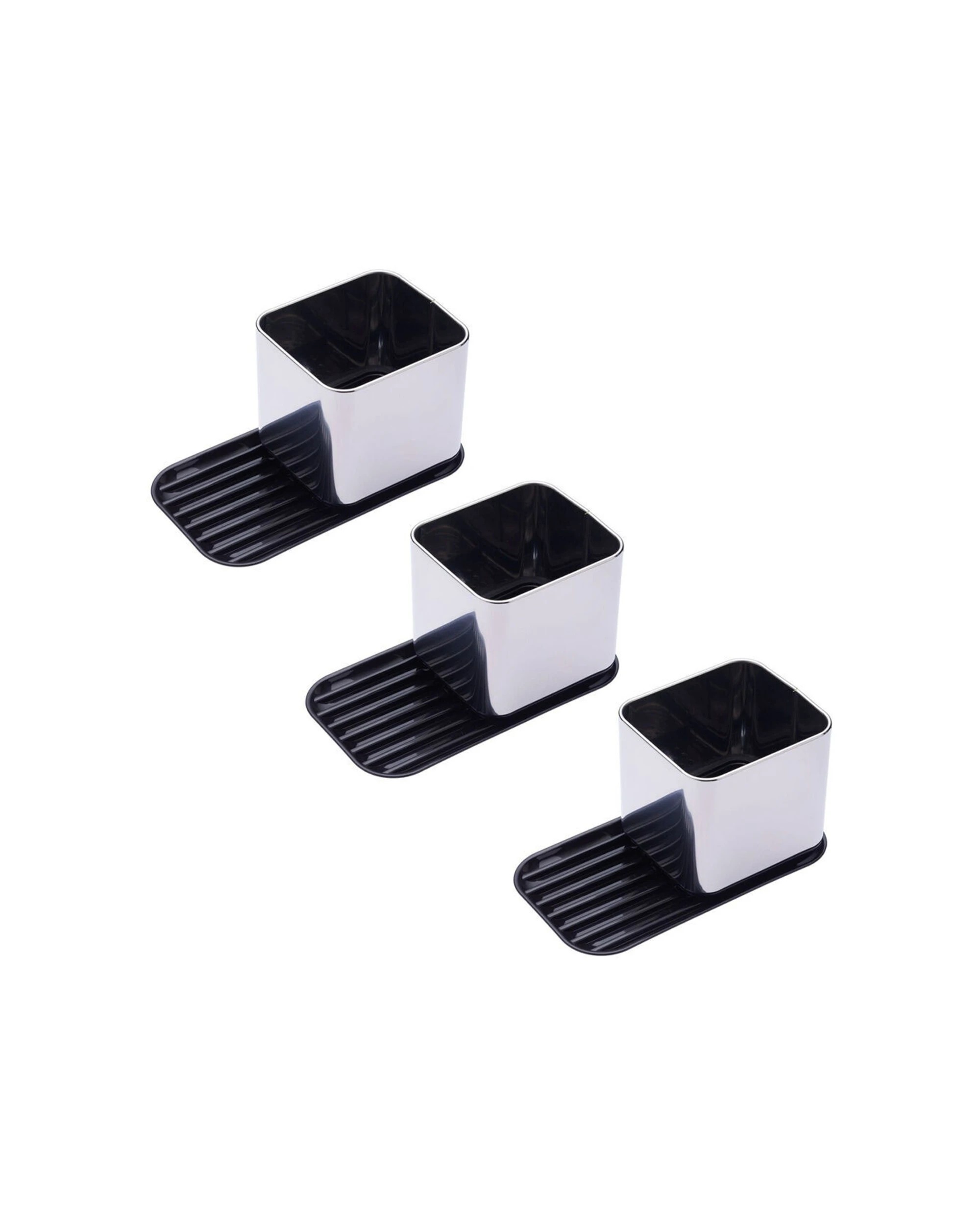 1 MasterCraft 3PK Stainless Steel Sink Caddy Organiser Compact Durable Design - Multi, 1 of 5