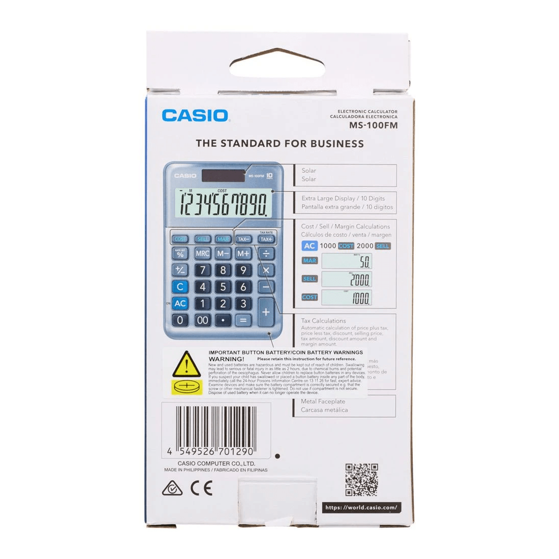 4 Casio MS-100FM Desktop Calculator, 4 of 4