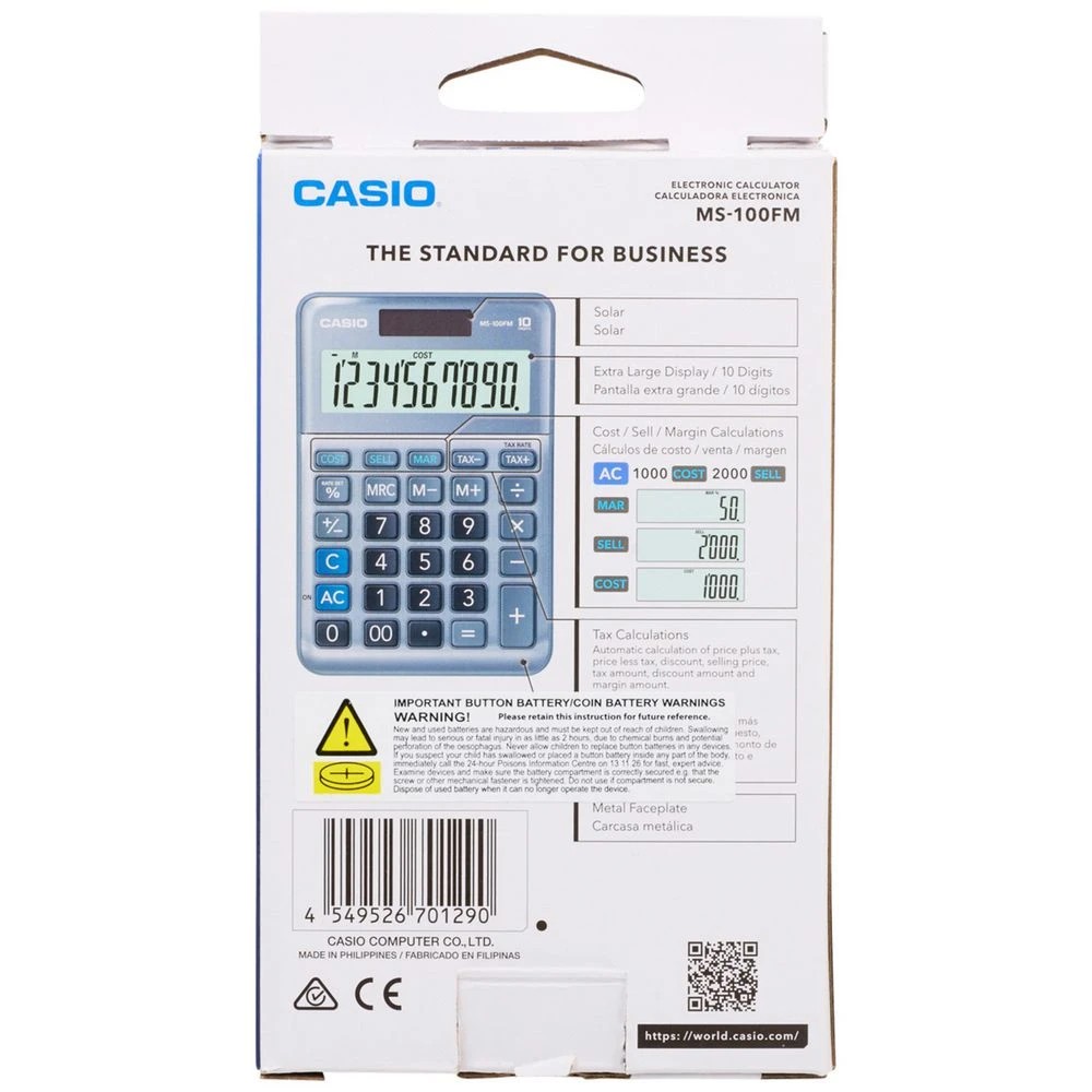4 Casio MS-100FM Desktop Calculator, 4 of 4