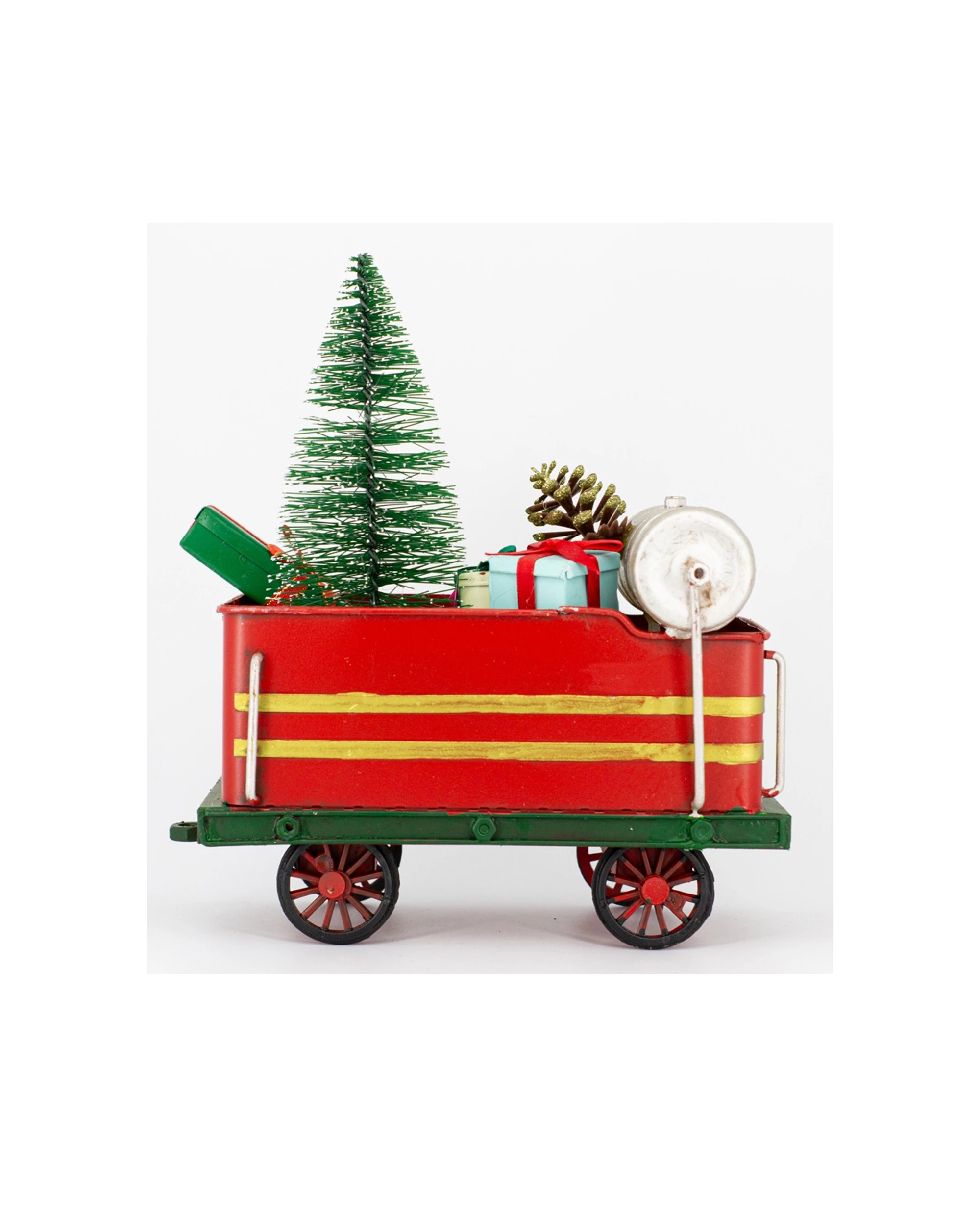 3 BOYLE Metal Display Christmas Train And Wagon Ornament Home Decor 56cm - Multi, 3 of 5