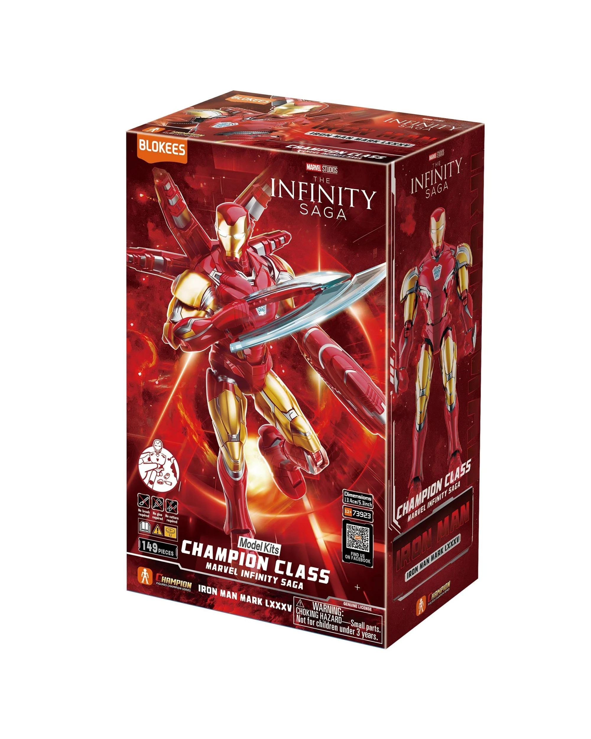 1 Blokees Marvel Hero Iron Man Mark Lxxxv 85 SE Edition Model Kit, 1 of 3