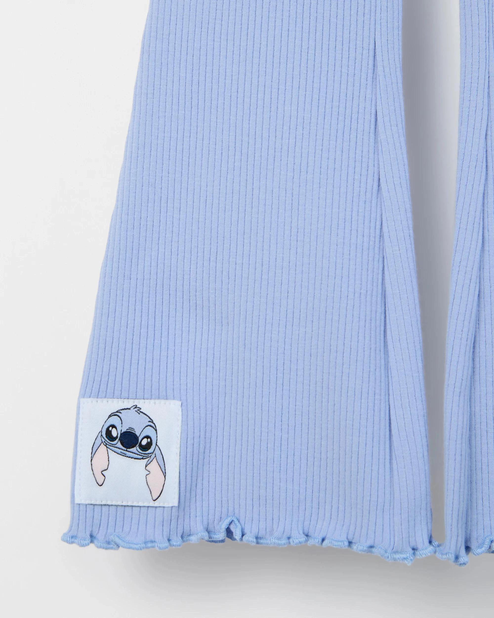 3 Disney Lilo & Stitch Australian Cotton Top and Flare Pants Set HEART BLUE, 3 of 4