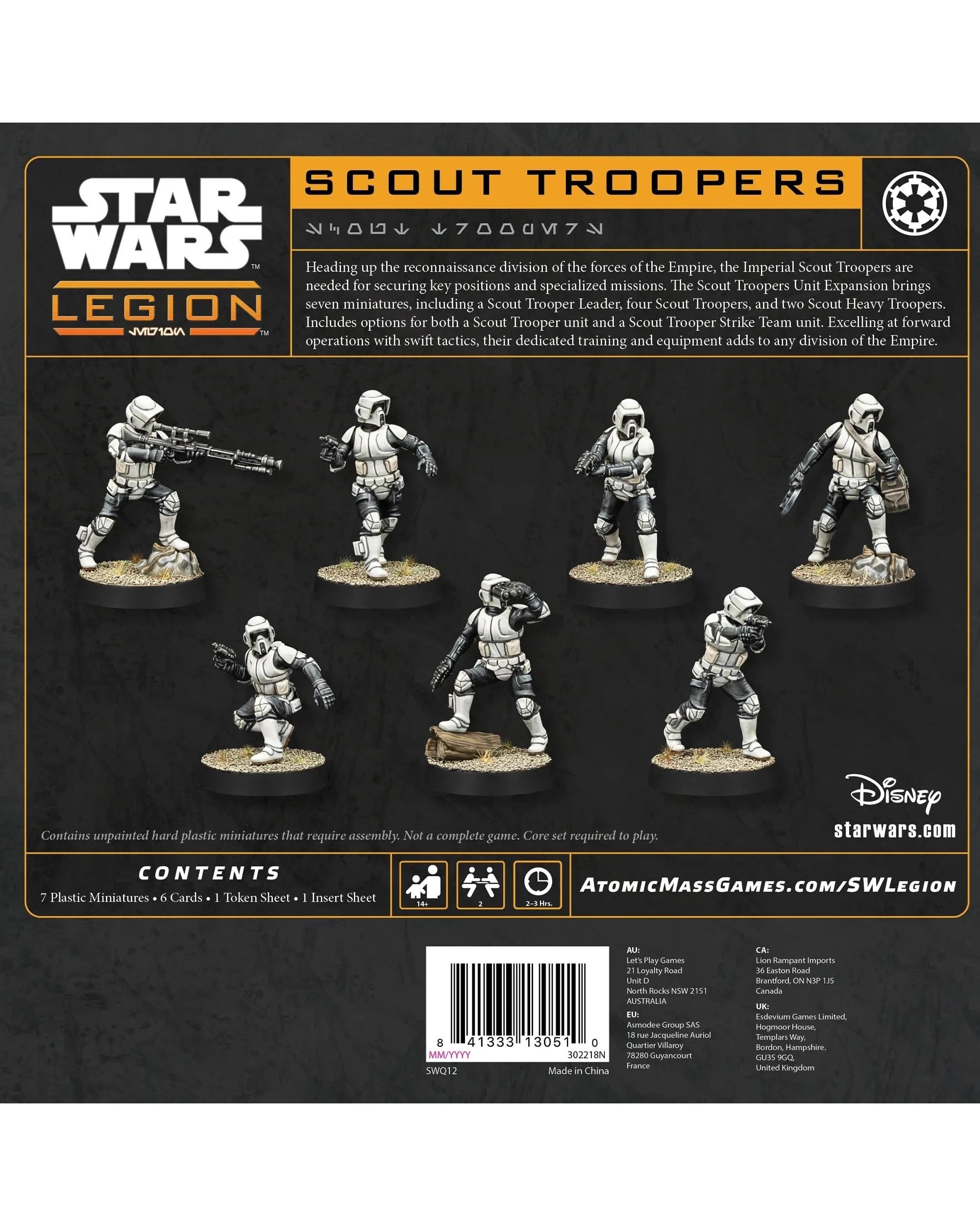 4 Star Wars: Legion Scout Troopers New Edition Unit Expansion, 4 of 4