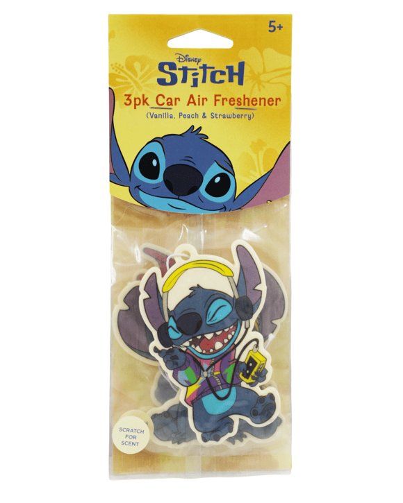 3 Pack Disney Stitch Car Air Freshener