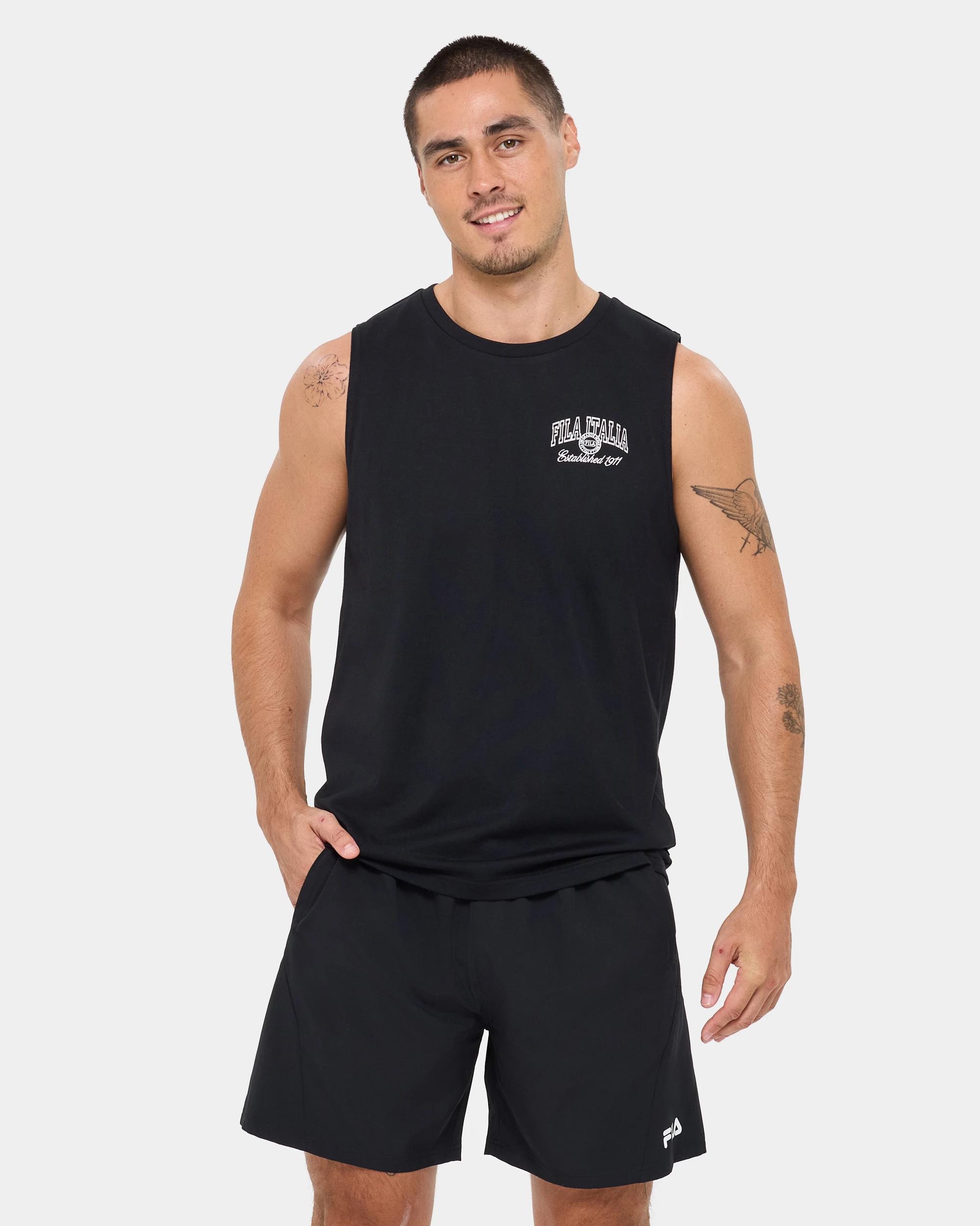 1 Fila Piero Graphic Tank Top PIERO BLACK, 1 of 7