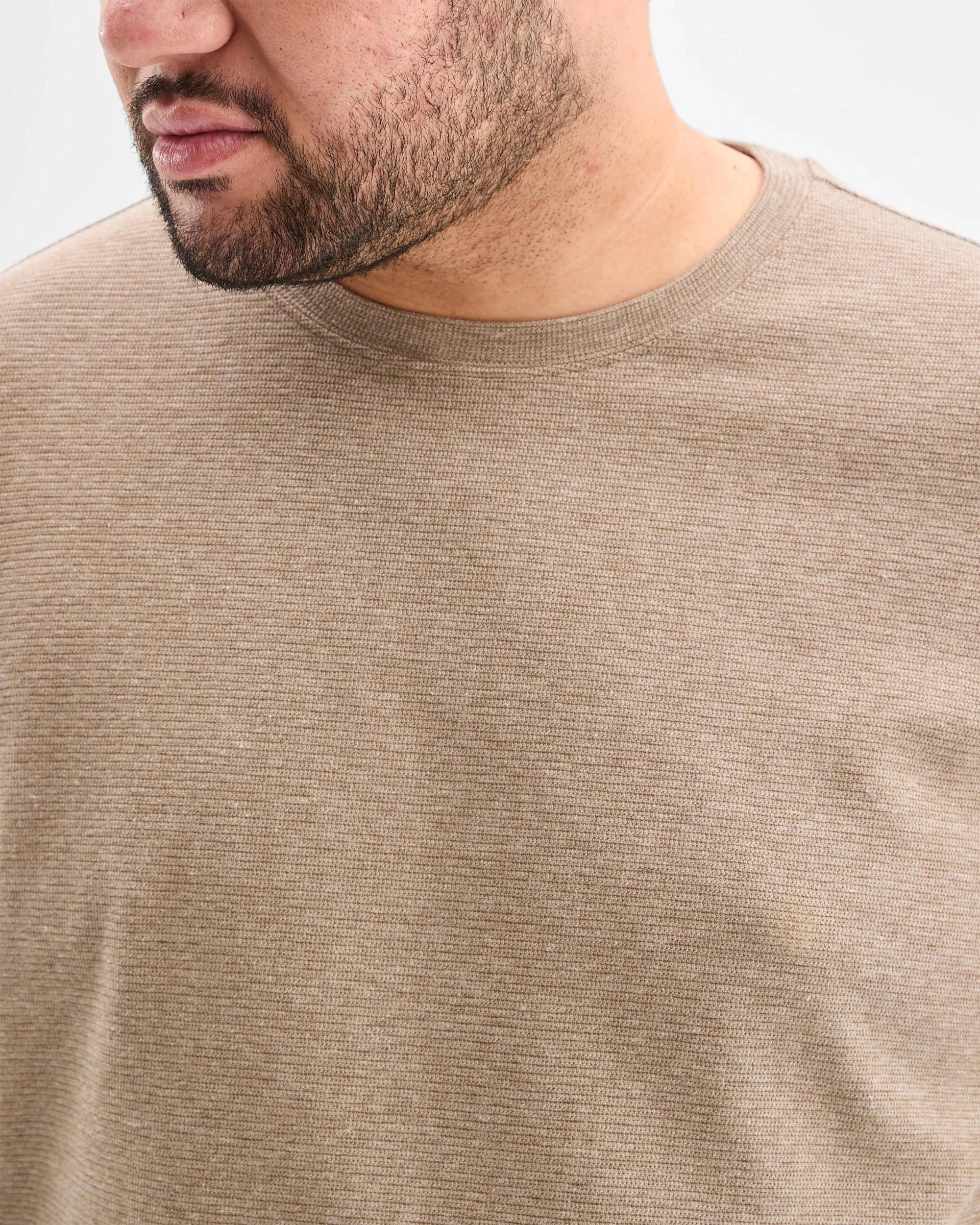 3 Target Plus Size Australian Cotton Blend Textured T-Shirt MUSHROOM, 3 of 6