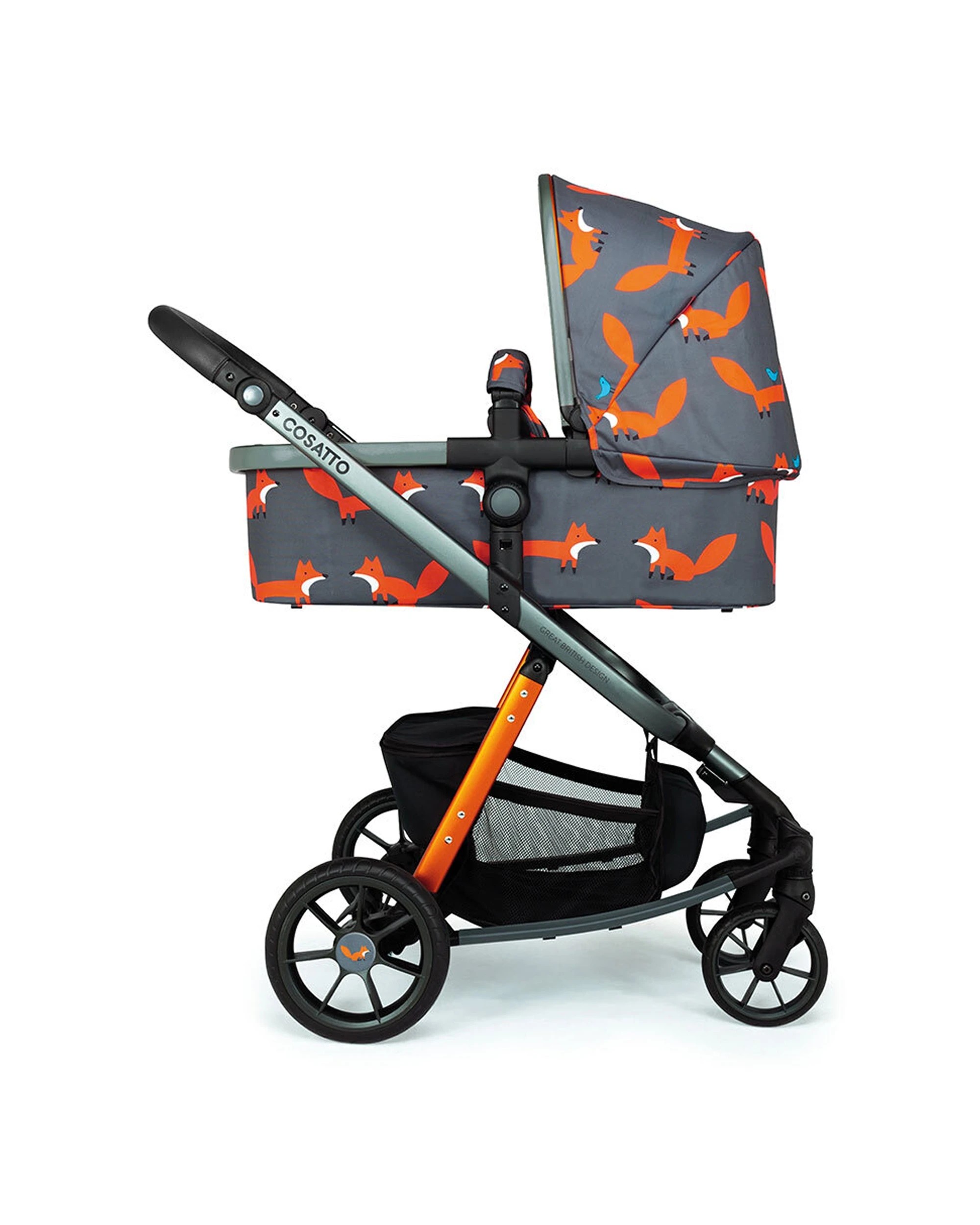 2 Cosatto Giggle Quad Pram & Push Chair 0m+ Reversible Seat Premium Mr Fox - Multi, 2 of 7