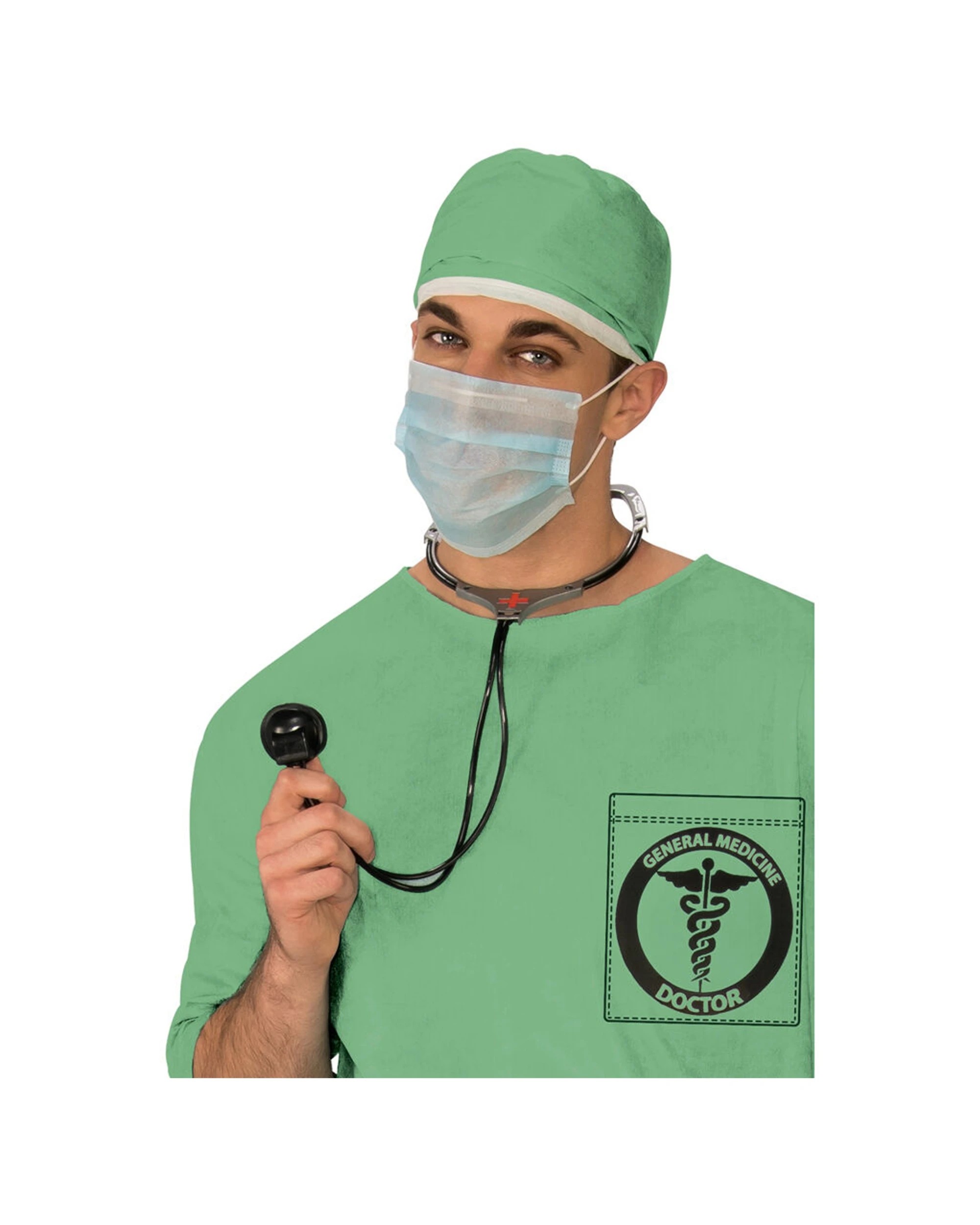 2 Rubies Doctor Opp Men's Dress Up Costume Size L - Green, 2 of 3