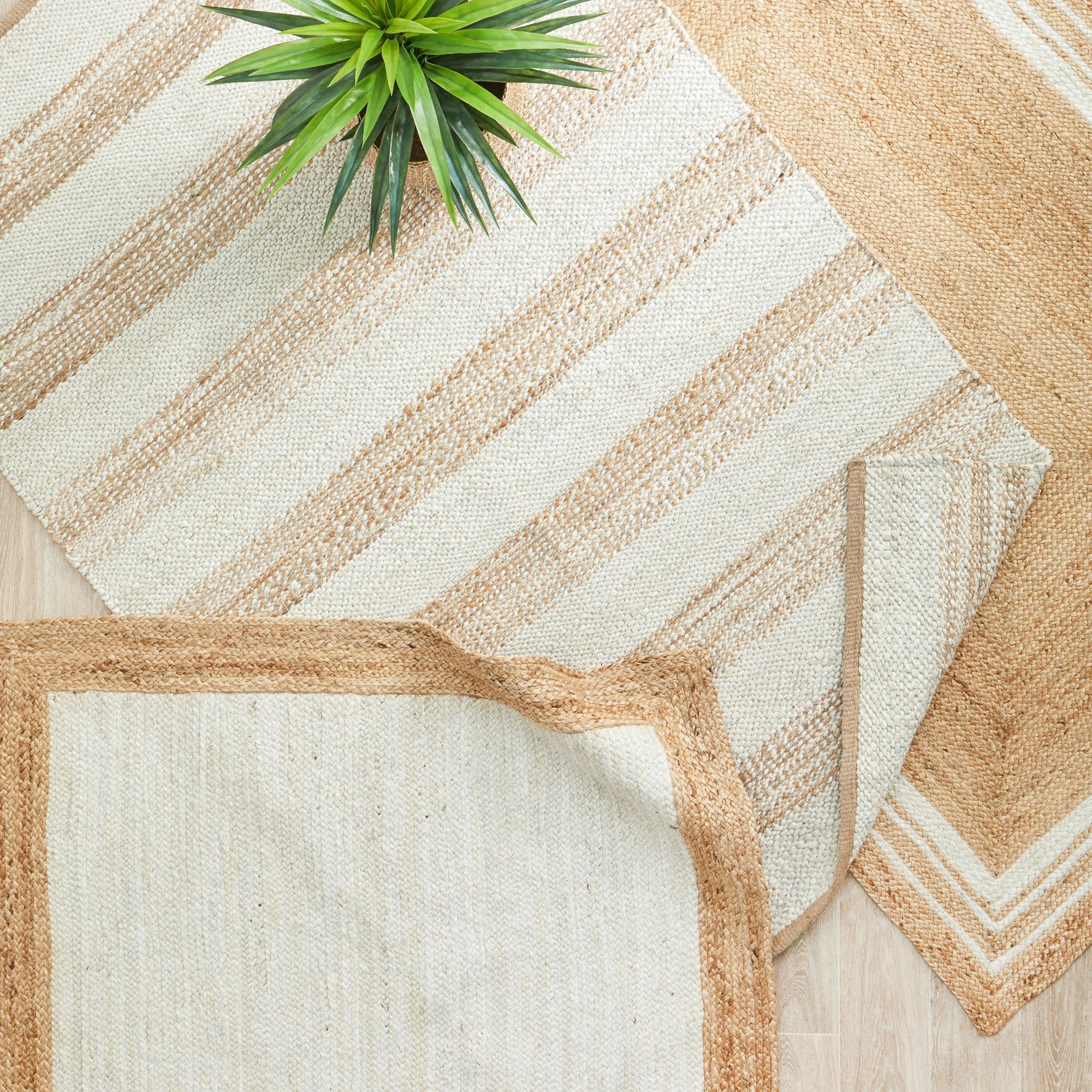 10 Common Ground Rugs Drift 111 220x150cm - Medium Jute Rug - Natural, 10 of 10