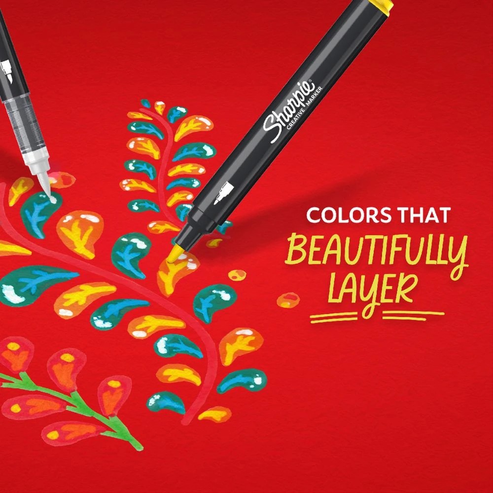 6 Sharpie Creative Acrylic Bullet Marker Yellow, 6 of 6