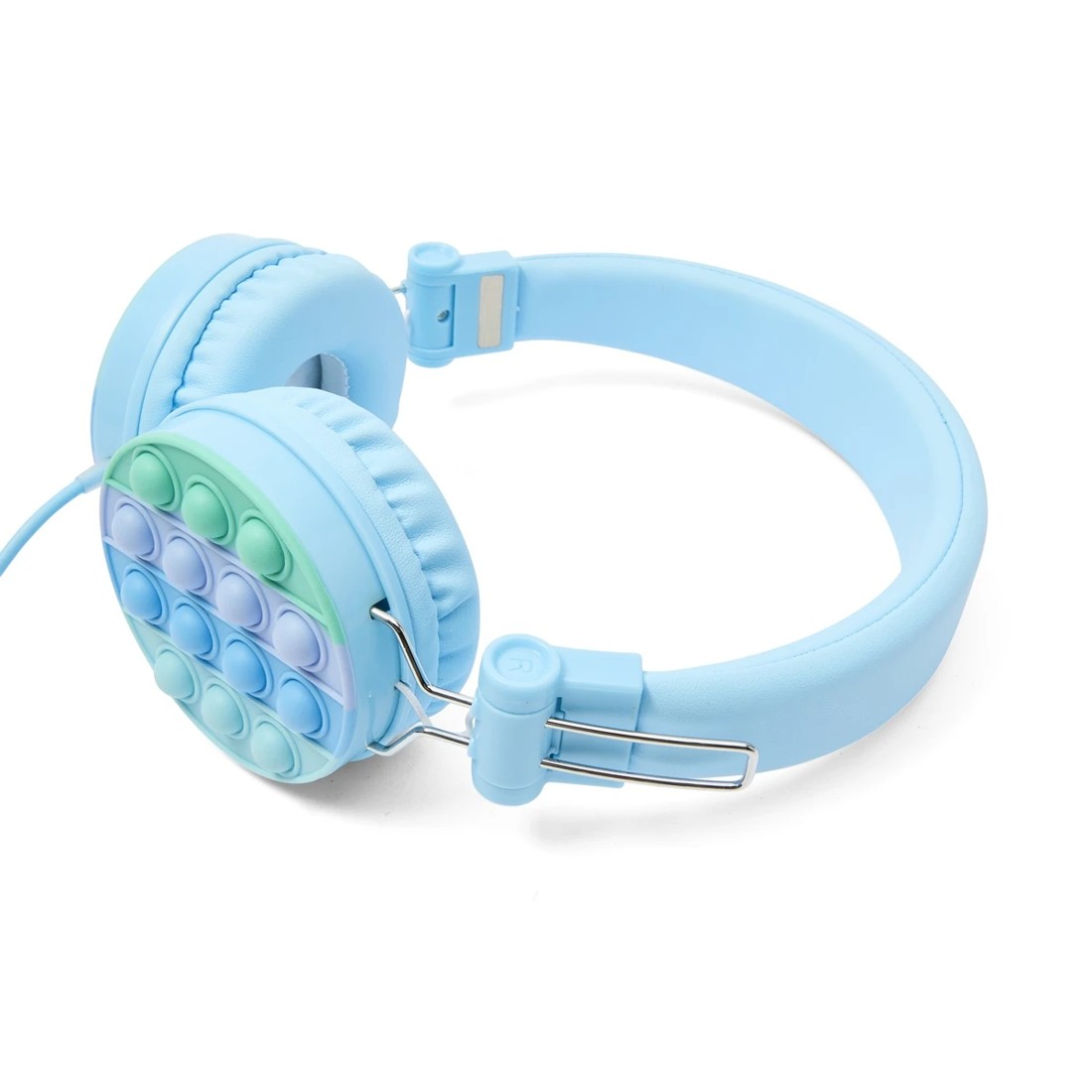 6 Wired Kids Pop-it Headphones - Blue, 6 of 10