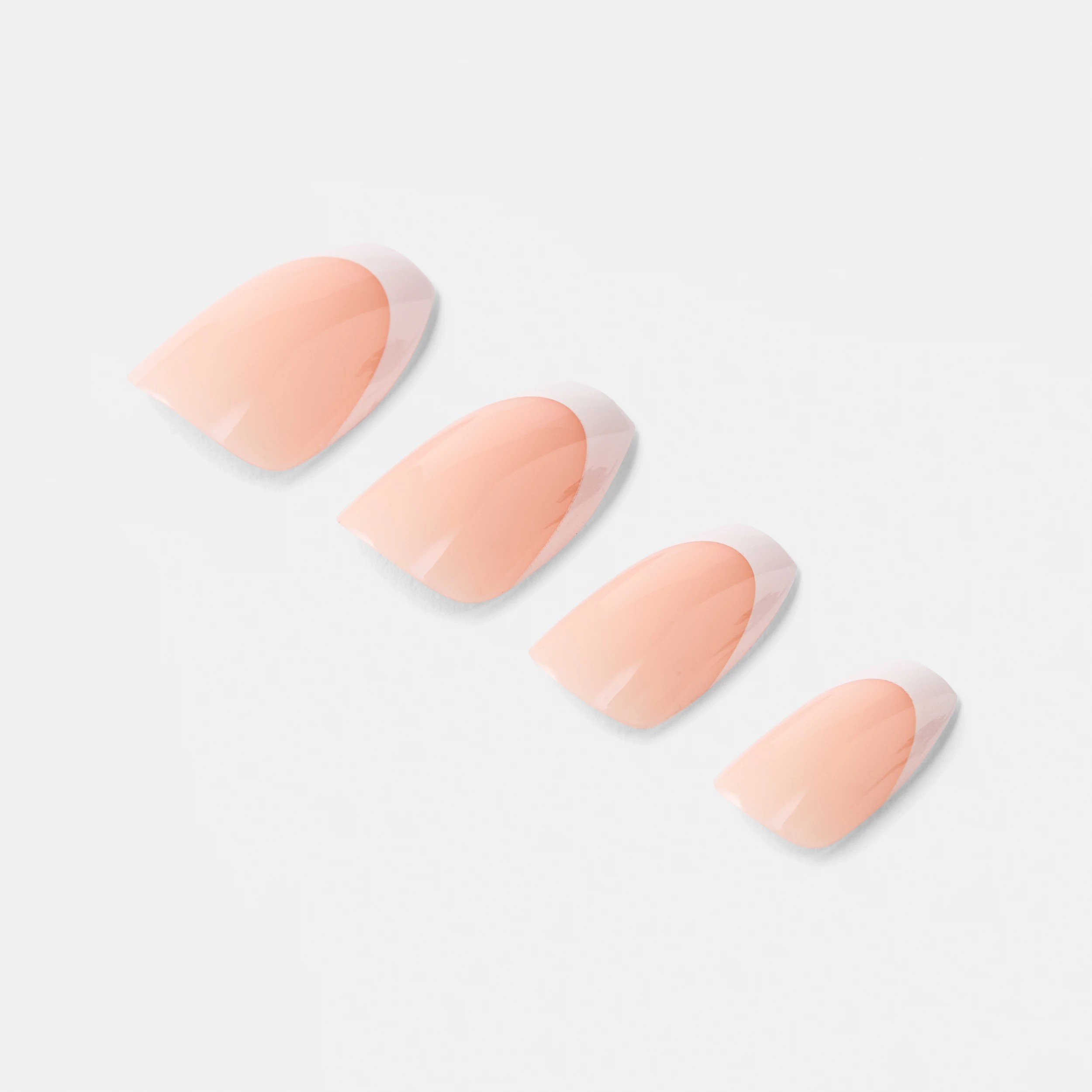 5 OXX Cosmetics 100 Pack Artificial Nails with Adhesive - Coffin Shape, French Tip, 5 of 5