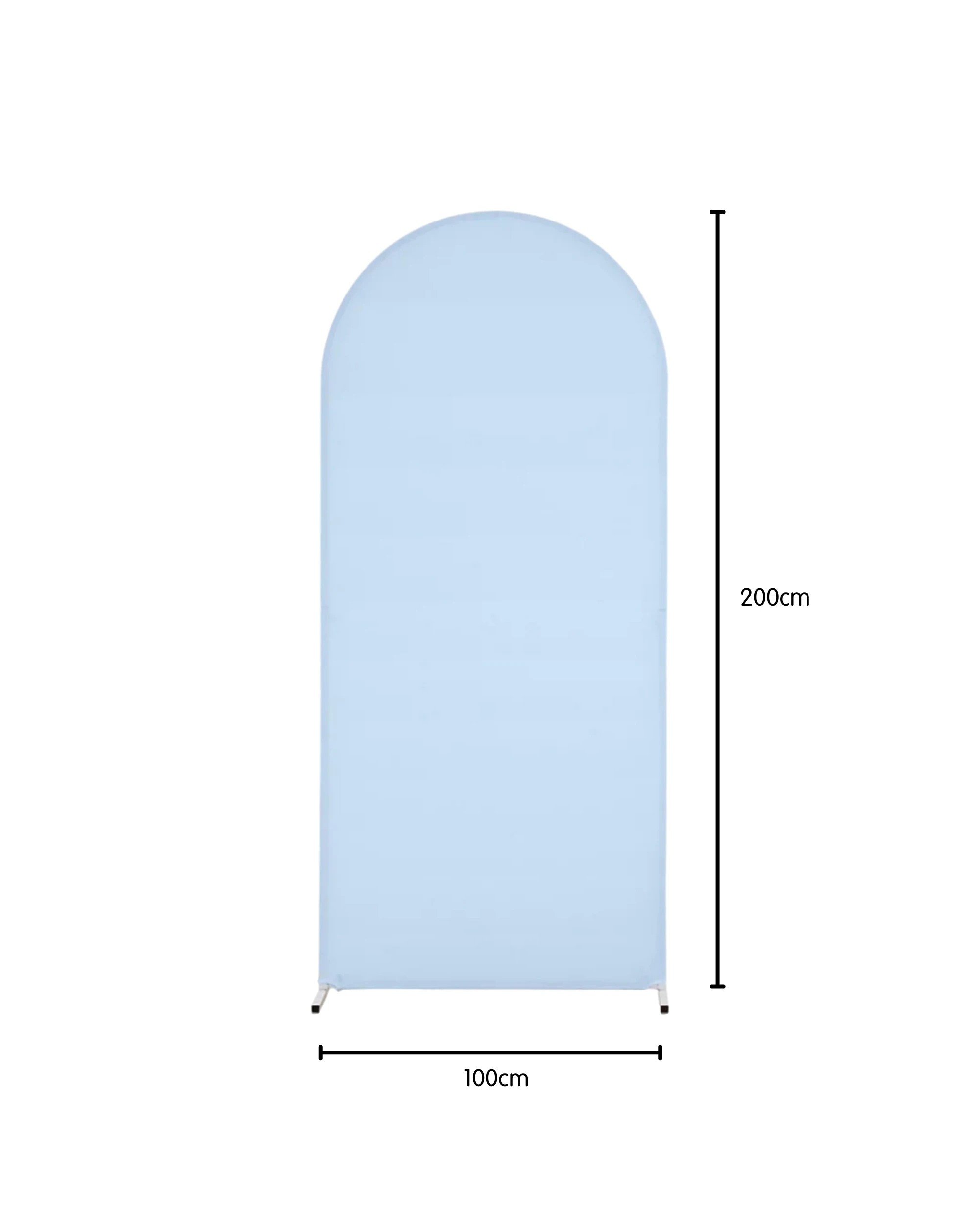3 Party Maker Arch Stand Backdrop Cover Pastel Blue - Blue, 3 of 4