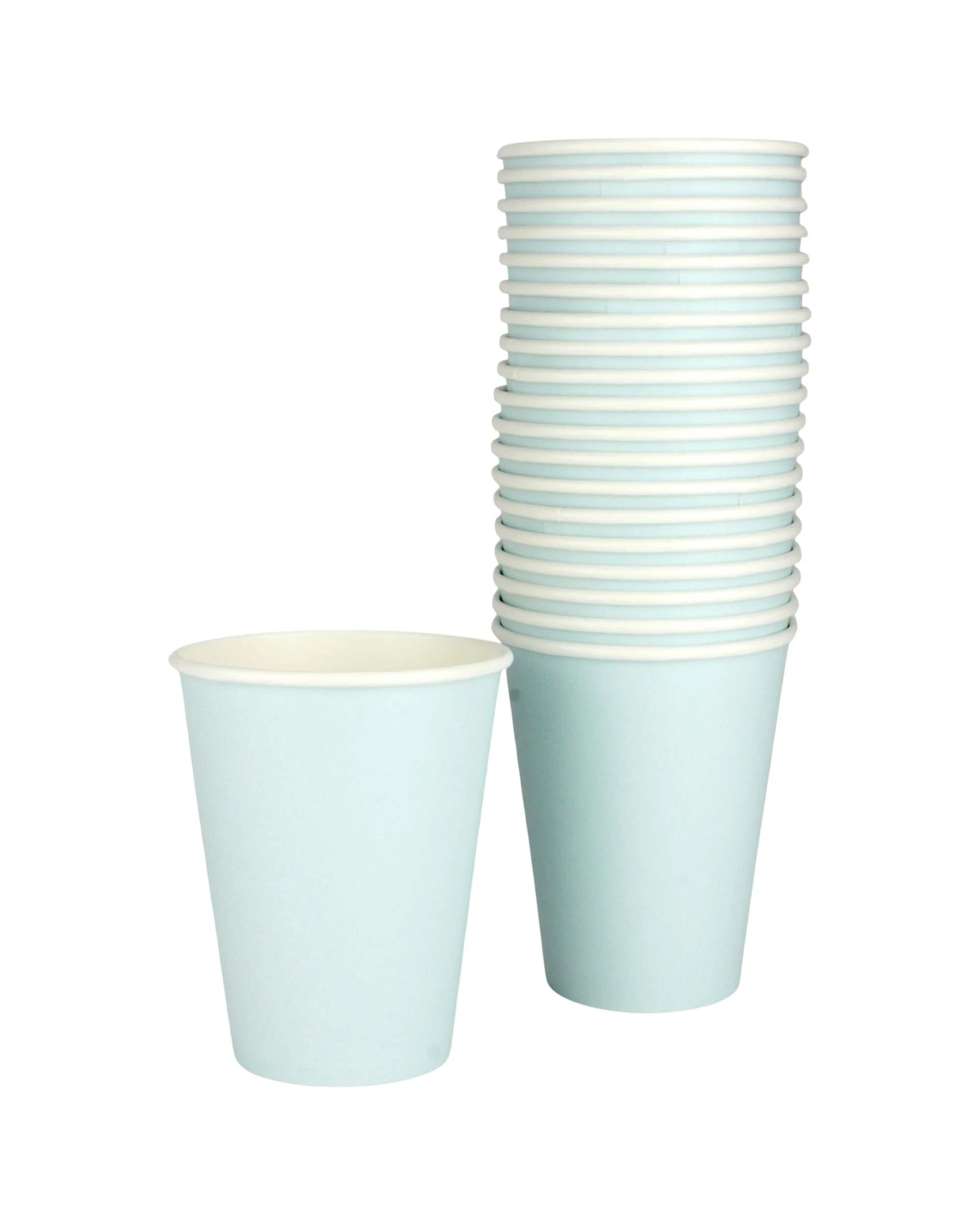 1 Amscan Paper Cups 354ml Pack of 20 - Pastel Blue - Pastel Blue, 1 of 3