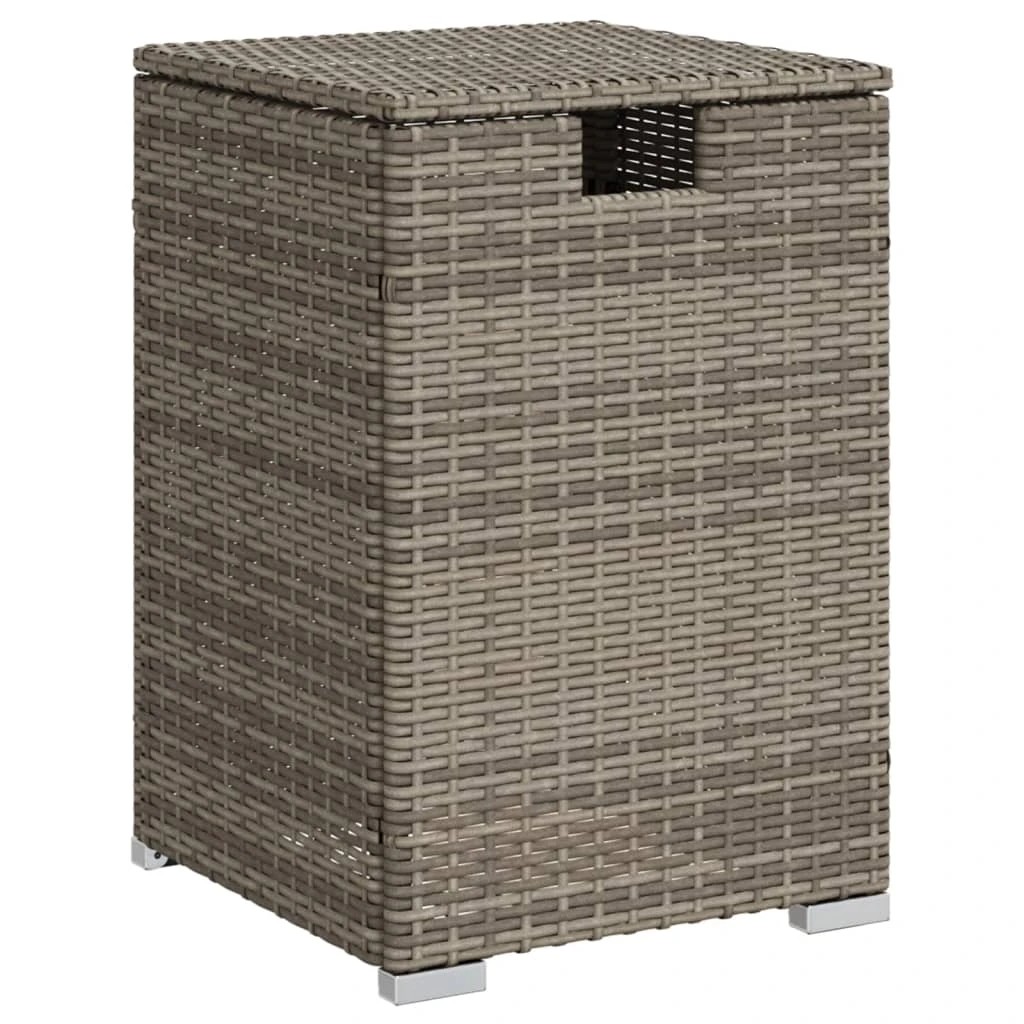 1 vidaXL propane tank cover table Ample Storage - Grey - Grey, 1 of 9