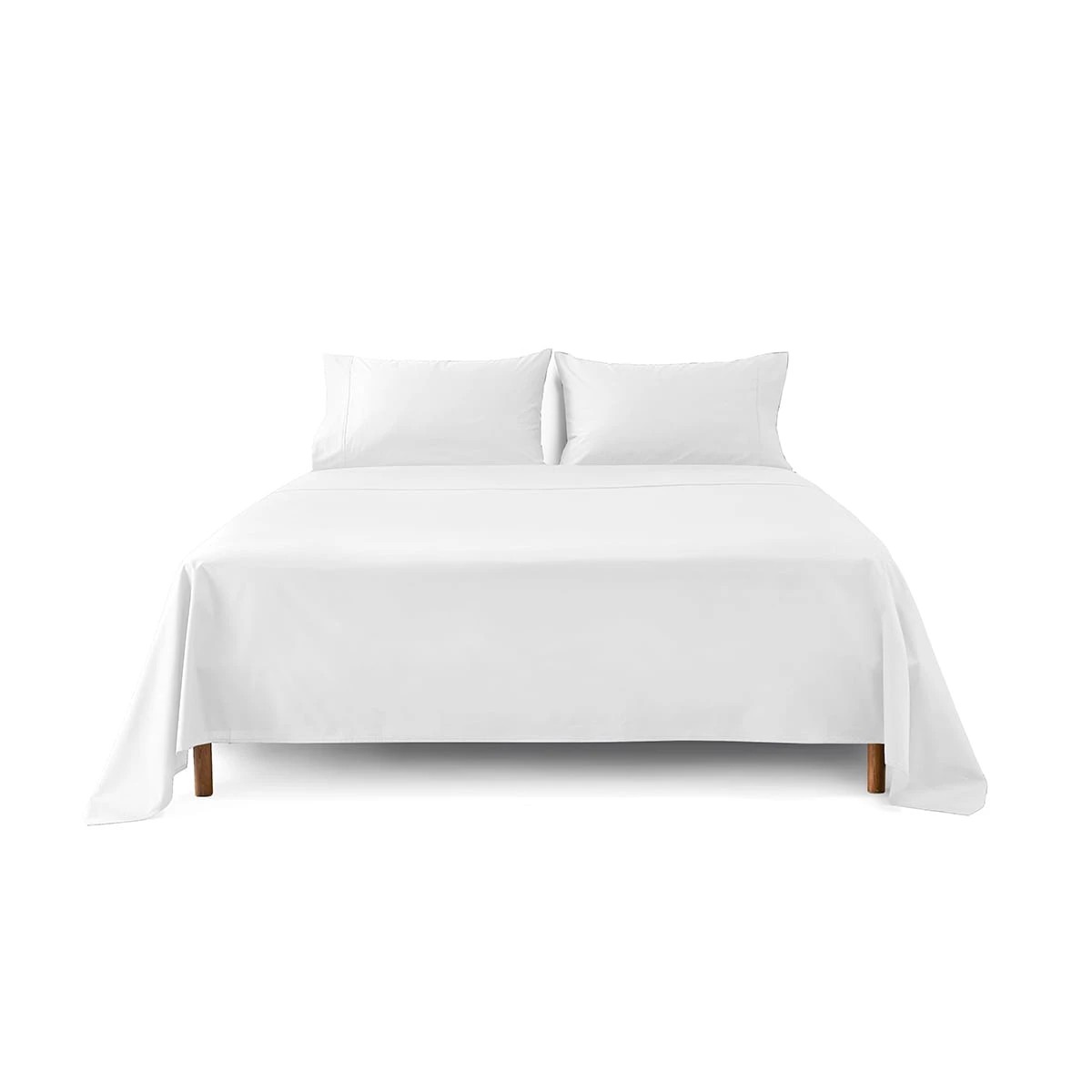 6 250 Thread Count Cotton Rich Sheet Set - Queen Bed, White, 6 of 6