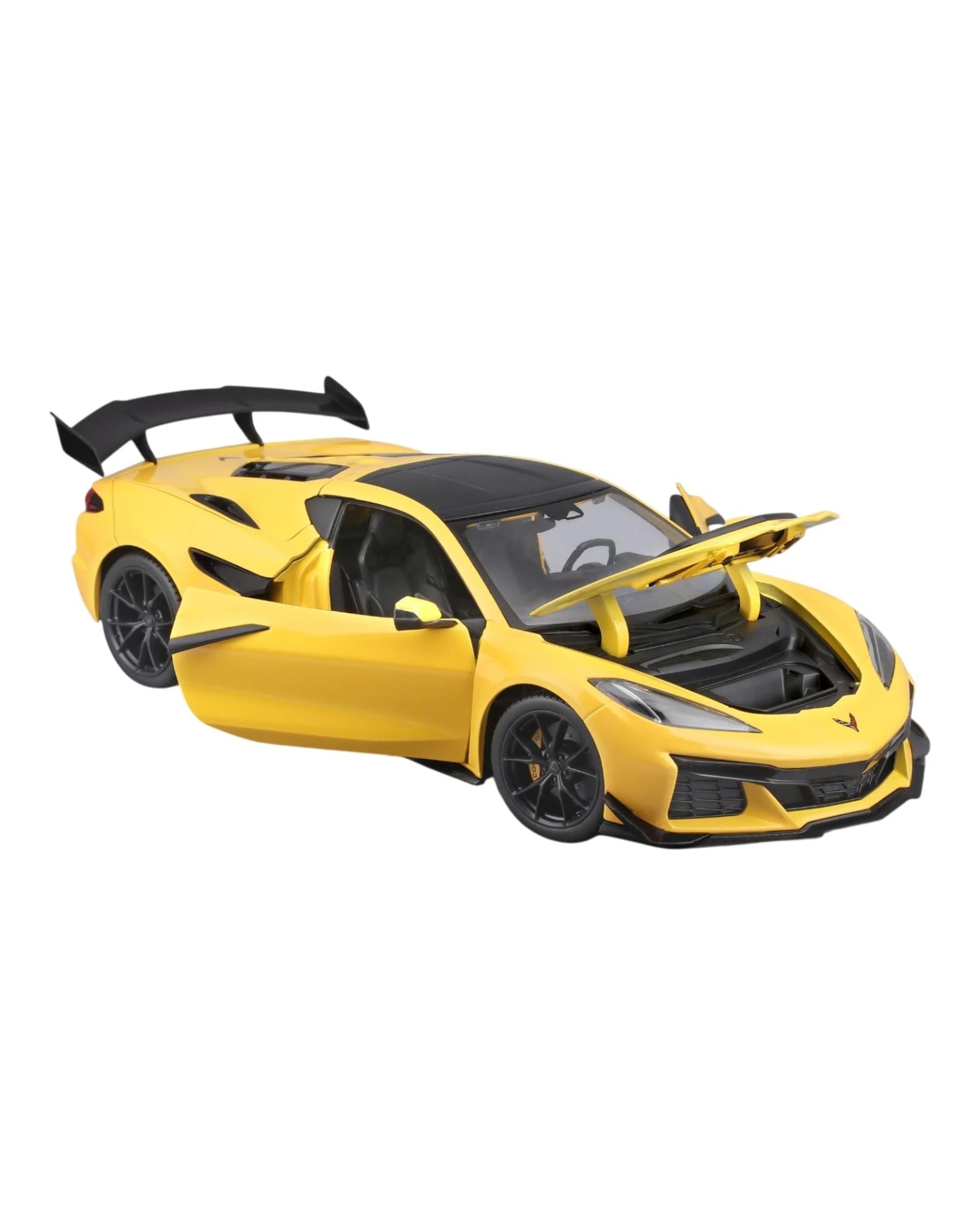 3 Maisto Special Edition 2025 Chevrolet Corvette ZR1 Coupe Competition Yellow 1:18 Scale, 3 of 7