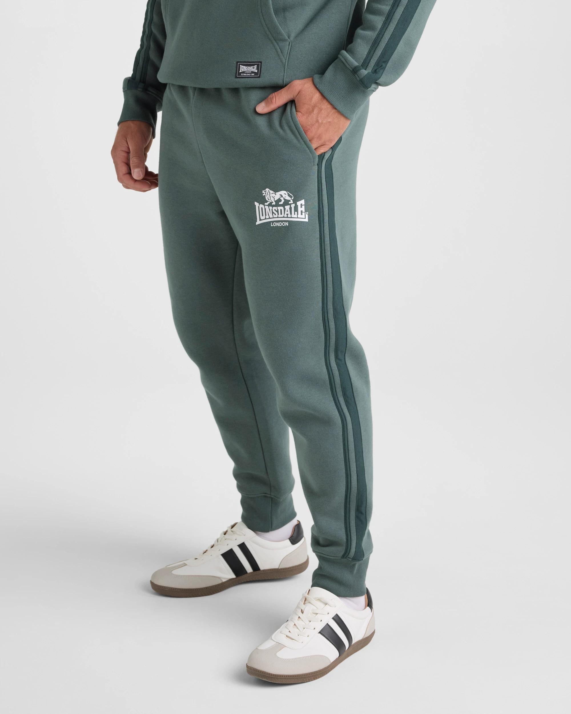 4 Lonsdale London Trackpants KELP GREEN, 4 of 5