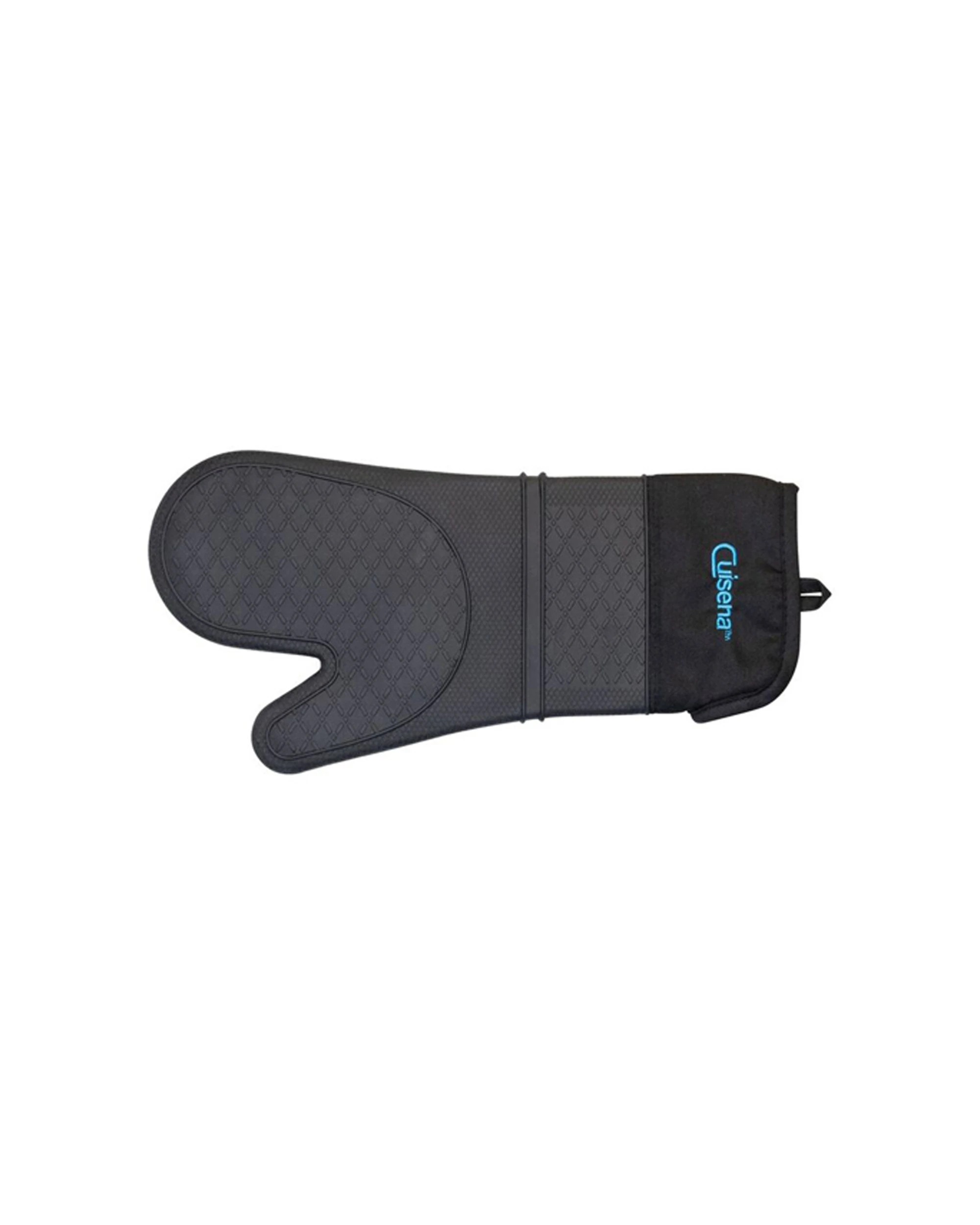 3 Cuisena Heat-Resistant Silicone and Fabric Oven Glove 94266 Black - Black, 3 of 5