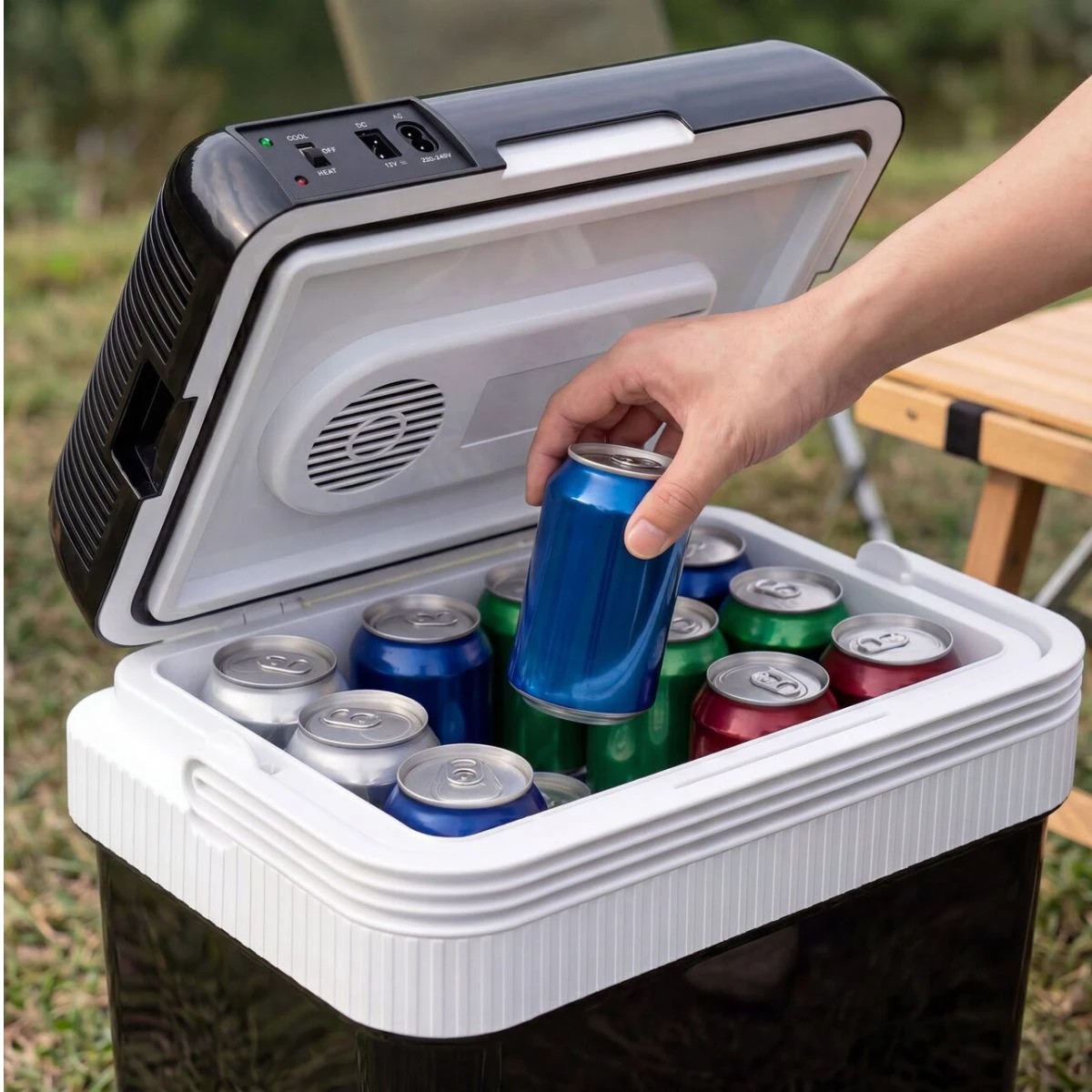 2 Lenoxx 24L Portable Cooler and Warmer Fridge with AC/DC Operation, 2 of 5