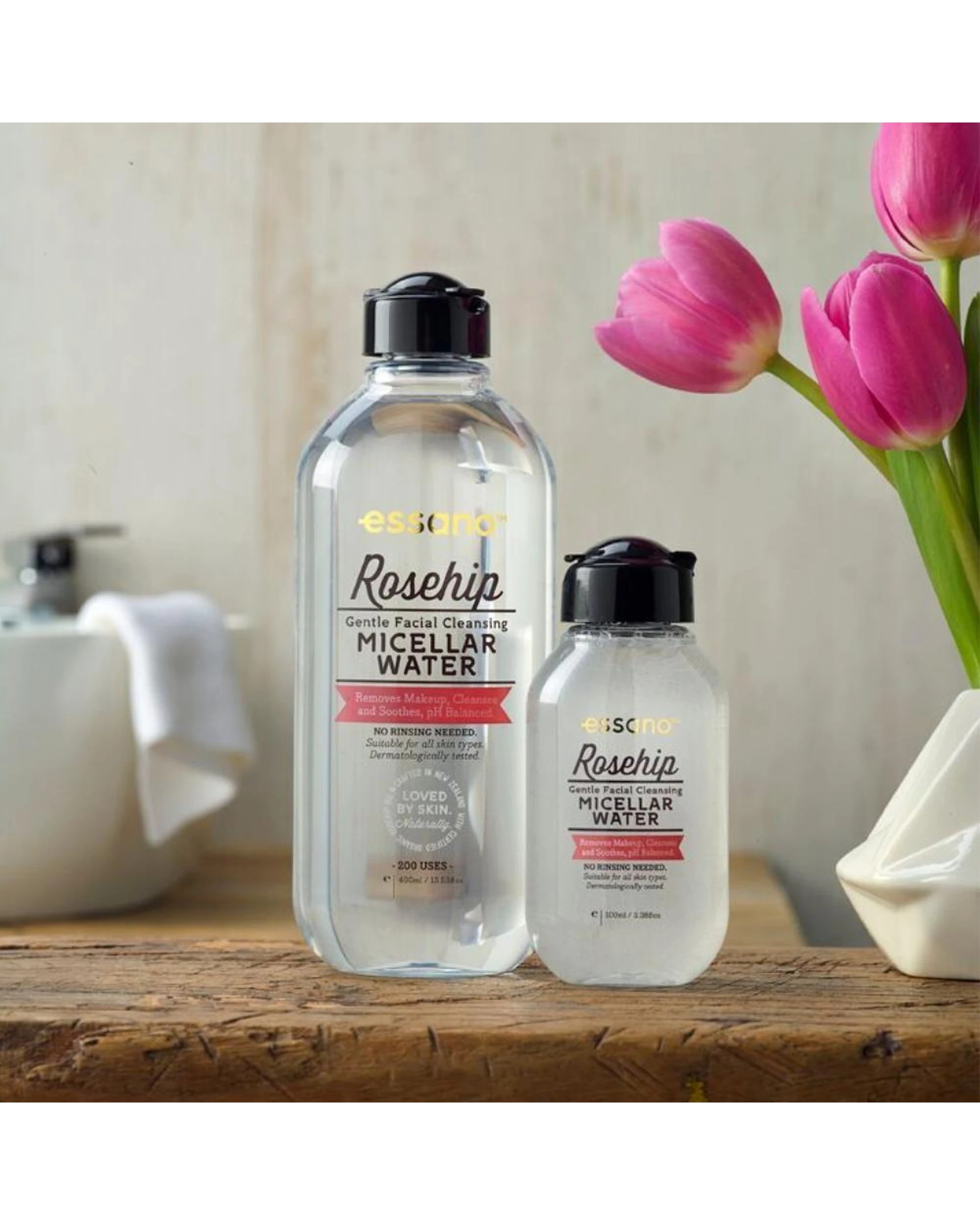 3 2 x Essano Hydrating Rosehip Micellar Water 400mL, 3 of 3